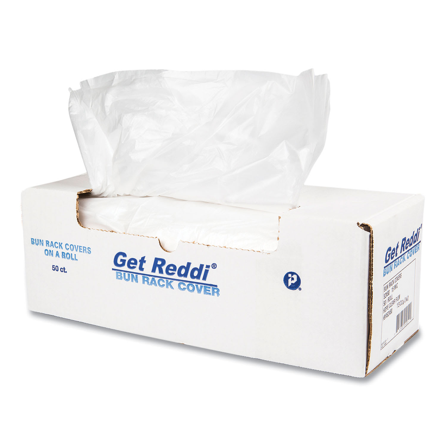 Inteplast Group IBSBR52X80 Bun Rack/Pan Cover Film, 52 x 80, 1-Rack, 15 Micron, Clear, 50/Carton