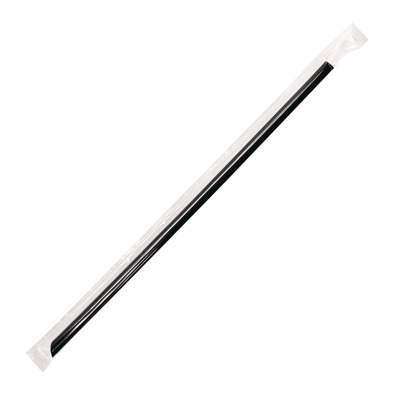 Karat KRTC9035 Jumbo Straws, 9", Plastic, Black, 2,000/Carton