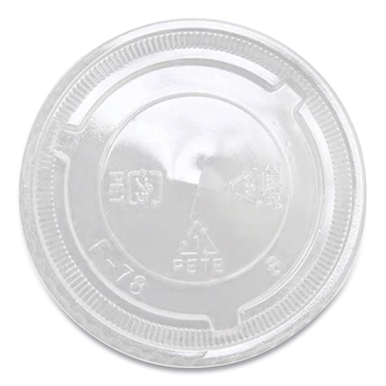 Karat KRTCKC78TS PET Lids, X Straw Hole, Fits 8 oz to 10 oz Cold Cups, Plastic, Clear, 1,000/Carton