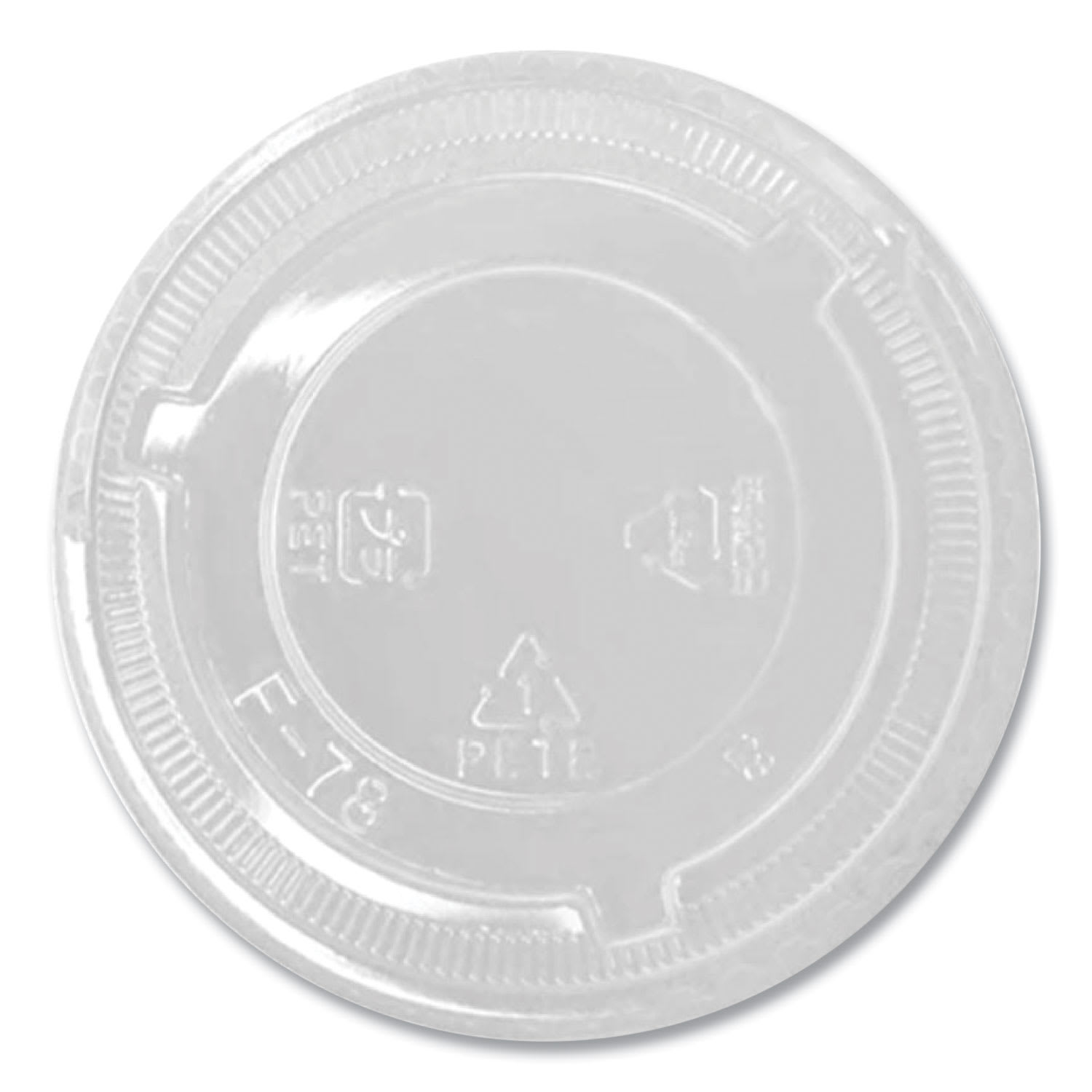 Karat KRTCKC78TSNH PET Lids, No Hole Flat Lid, Fits 8 oz to 10 oz Cold Cups, Plastic, Clear, 1,000/Carton