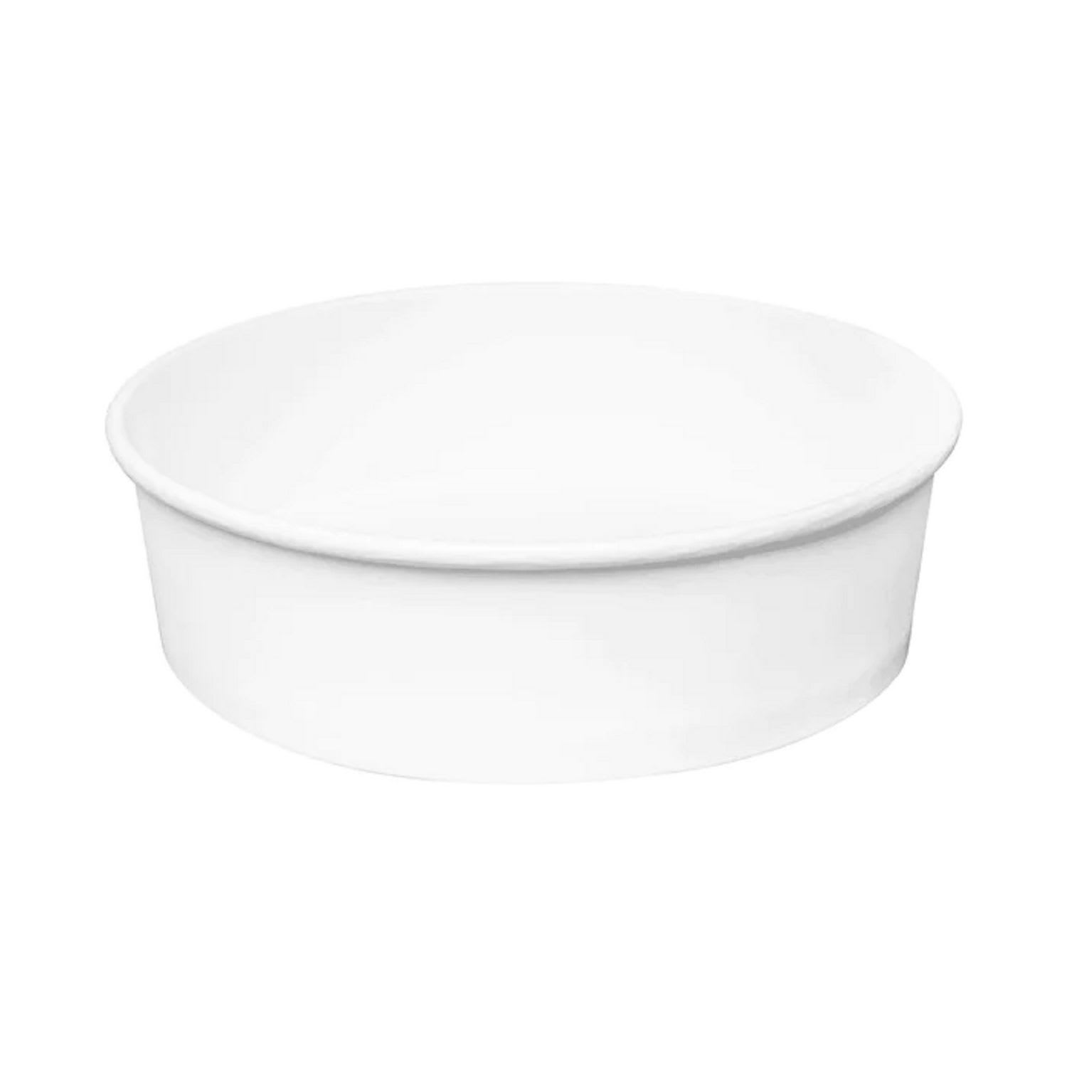 Karat KRTFPPSB48 Food Bucket, 48 oz, 7.99" Diameter x 2.4" h, White, Paper, 270/Carton