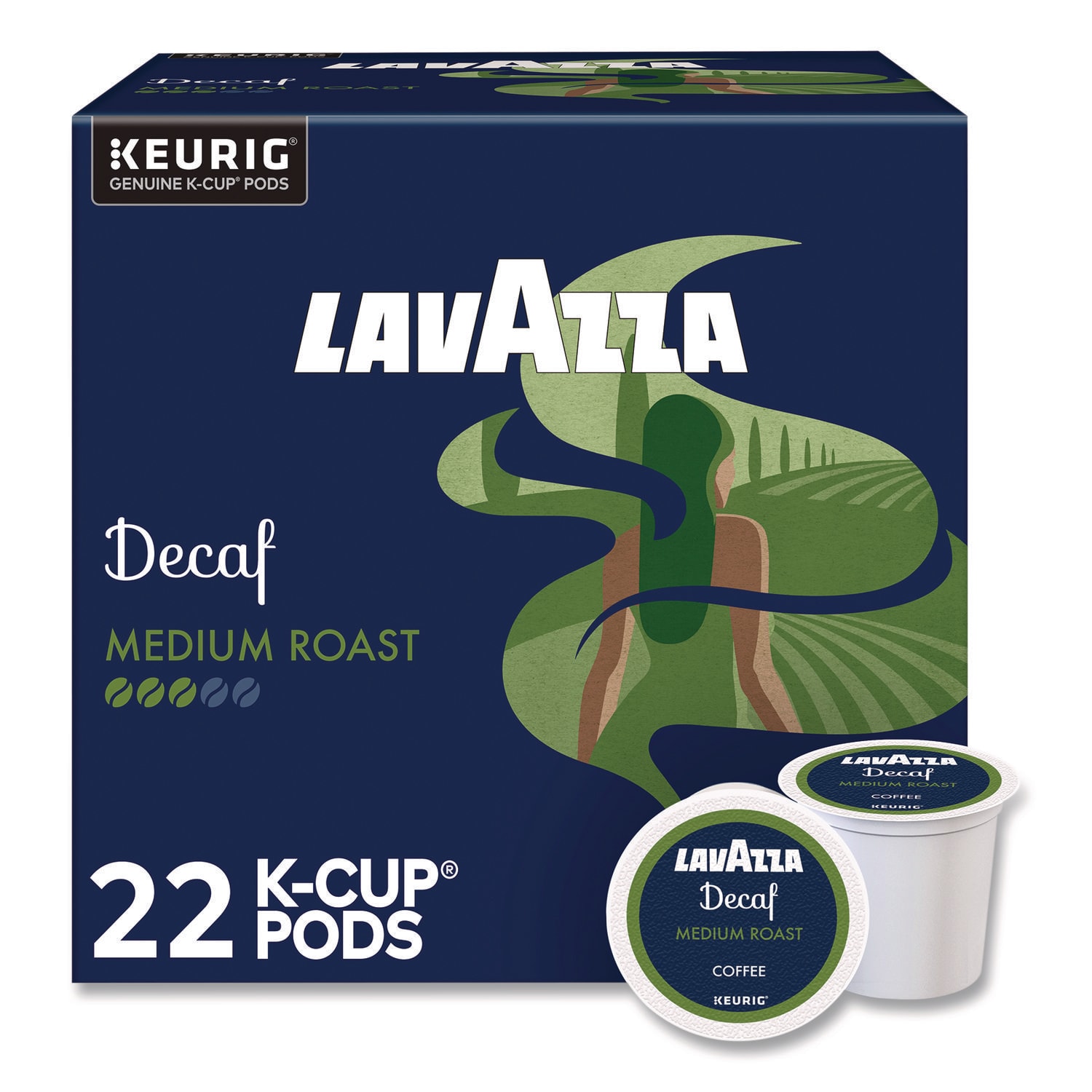 Lavazza LAV5000375720 Lavazza Classico Coffee K-Cups, Decaf, 0.41 oz, 22/Box