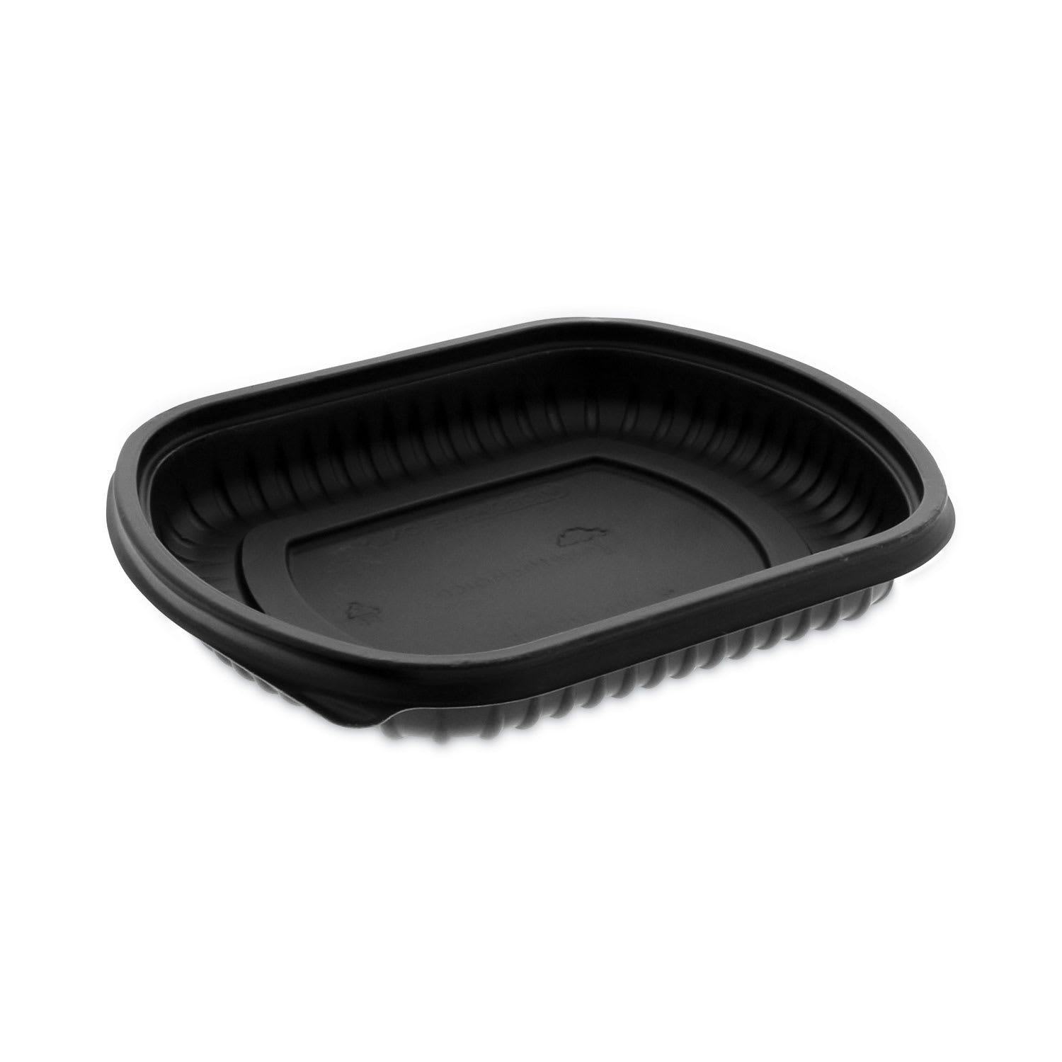 Pactiv Evergreen PCT0CN846160000 EarthChoice MealMaster Container, 16 oz, 8.12 x 6.5 x 1, Black, Plastic, 252/Carton