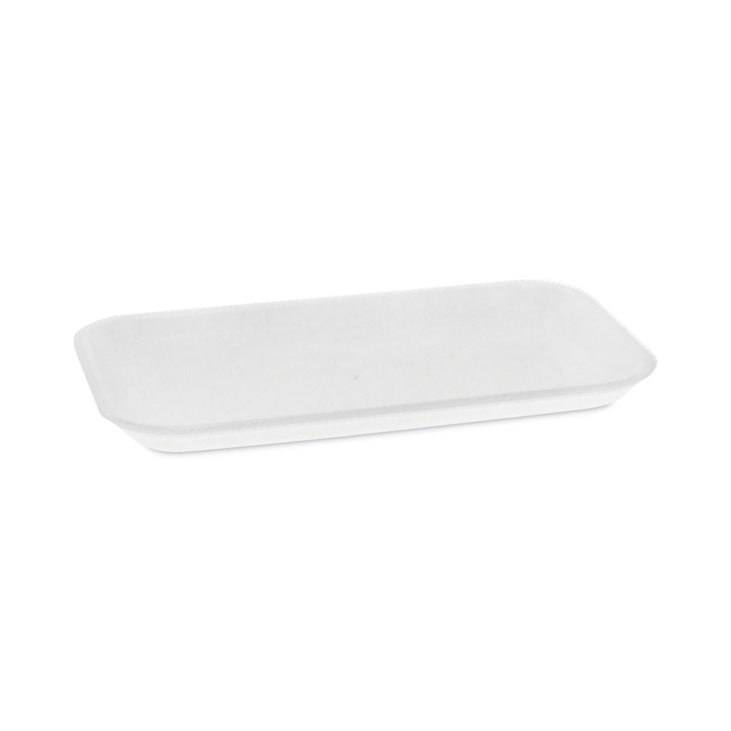 Pactiv Evergreen PCT0TF117S00000 Supermarket Tray, #17, 8.3 x 4.8 x 0.65, White, Foam, 1,000/Carton