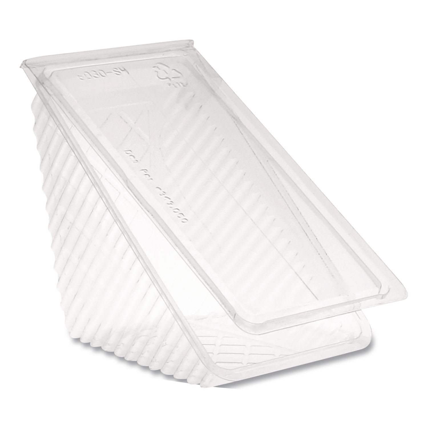 Pactiv Evergreen PCTY11334 Plastic Hinged Lid Sandwich Container, 3.25 x 6.5 x 3, Clear, 85/Pack, 3 Packs/Carton