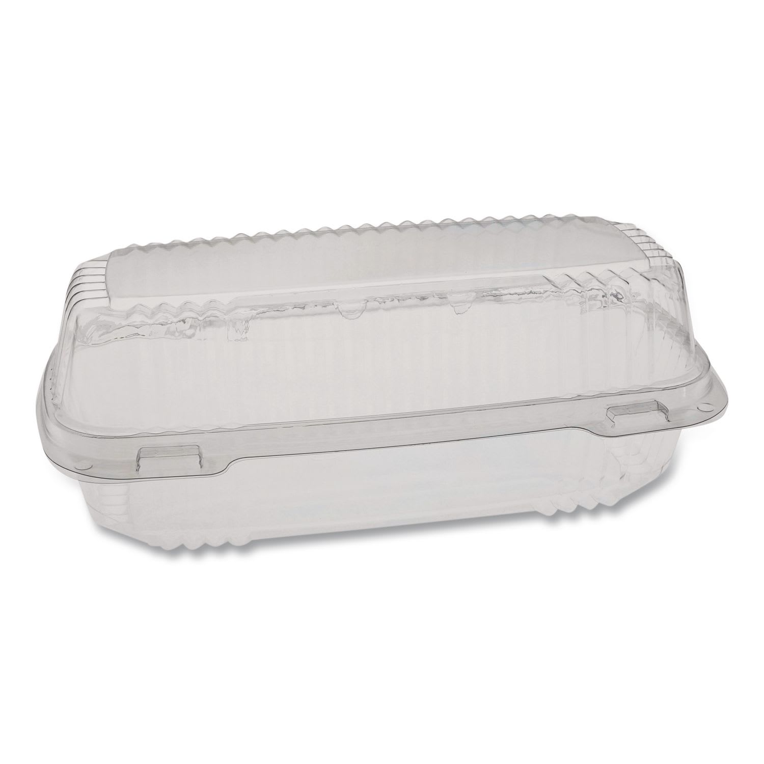 Pactiv Evergreen PCTYCI81048 ClearView SmartLock Hinged Lid Container, 23 oz, 8.5 x 4 x 2.5, Clear, Plastic, 250/Carton