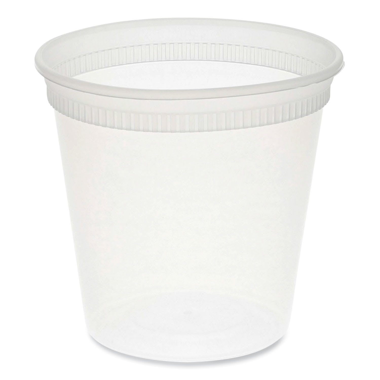 Pactiv Evergreen PCTYL5024 Newspring DELItainer Microwavable Container, 24 oz, 4.7 x 4.7 x 4.4, Clear, Plastic, 480/Carton
