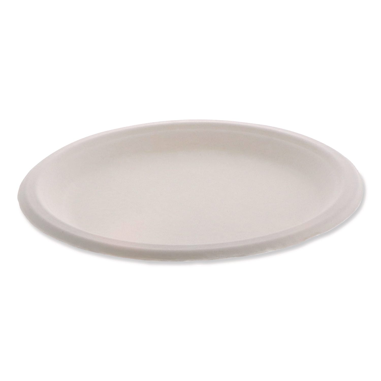 Pactiv Evergreen PCTYMC50009BB EarthChoice Fiber-Blend Bagasse Dinnerware, Plate, 9" dia, White, 500/Carton