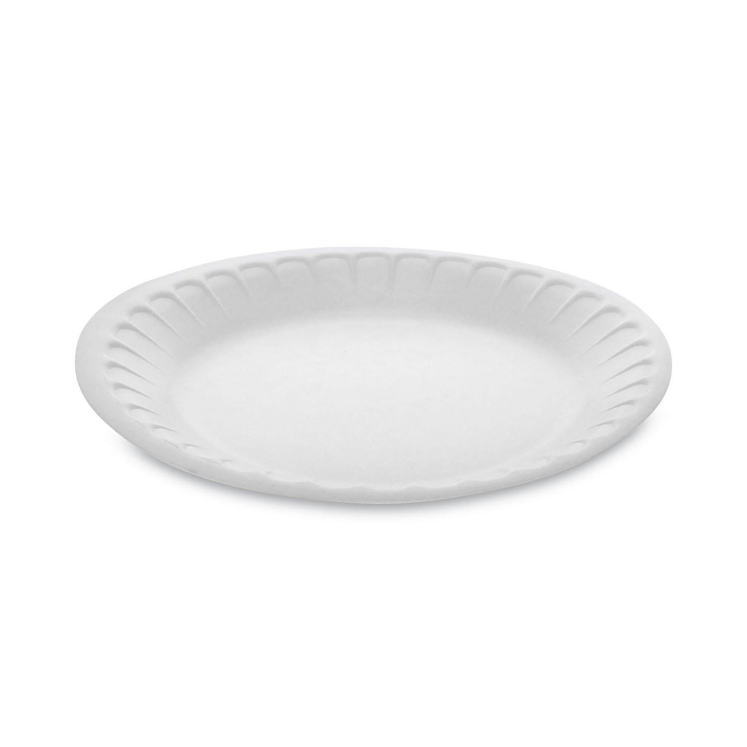 Pactiv Evergreen PCTYTH100070000 Placesetter Satin Non-Laminated Foam Dinnerware, Plate, 7" dia, White, 900/Carton