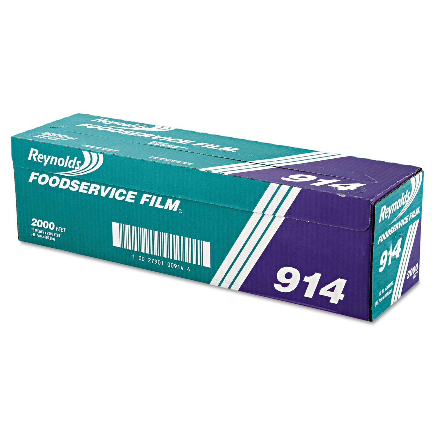 Reynolds Wrap RFP914 PVC Film Roll with Cutter Box, 18" x 2,000 ft