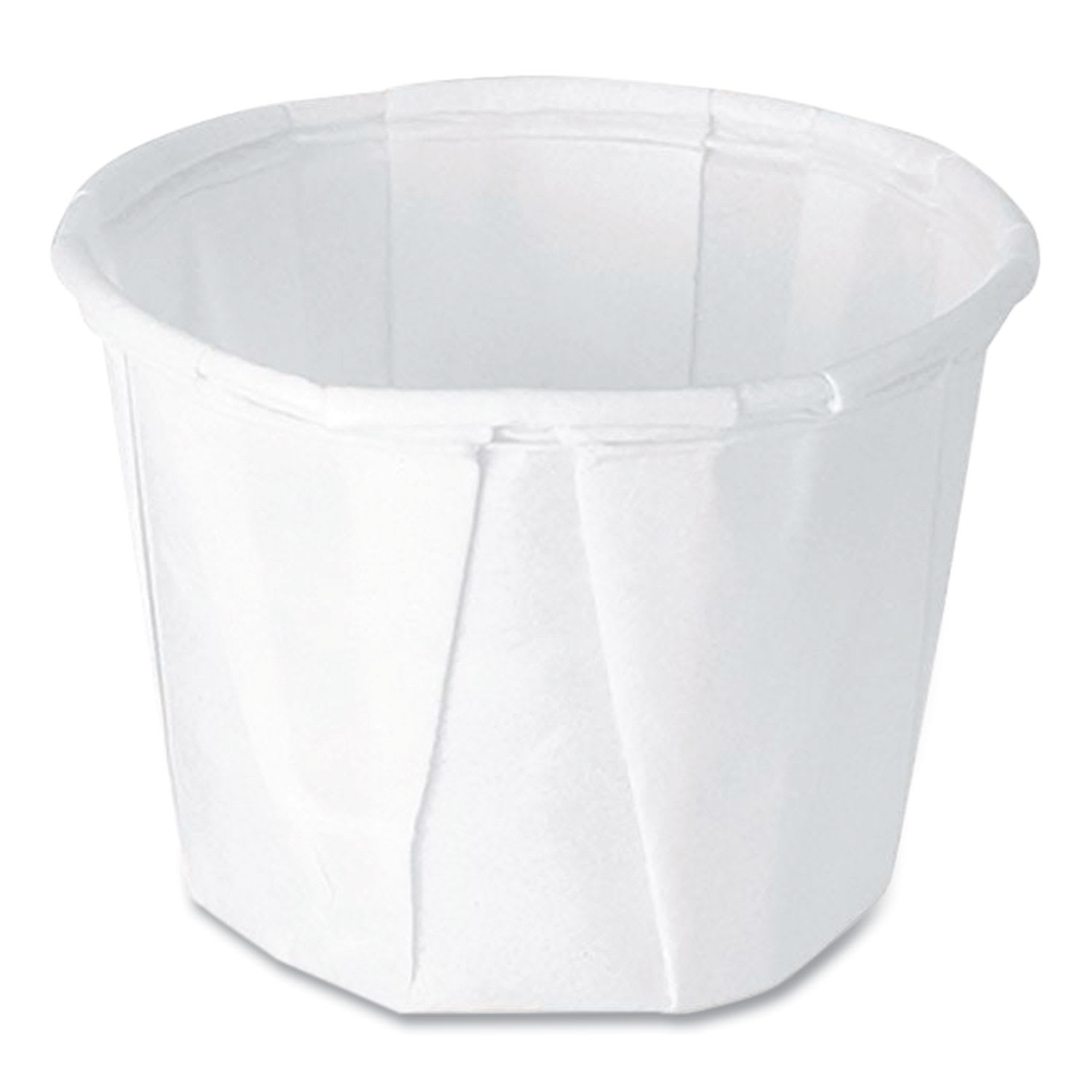 SOLO SCC050 Paper Portion Cups, ProPlanet Seal, 0.5 oz, White, 250/Bag, 20 Bags/Carton