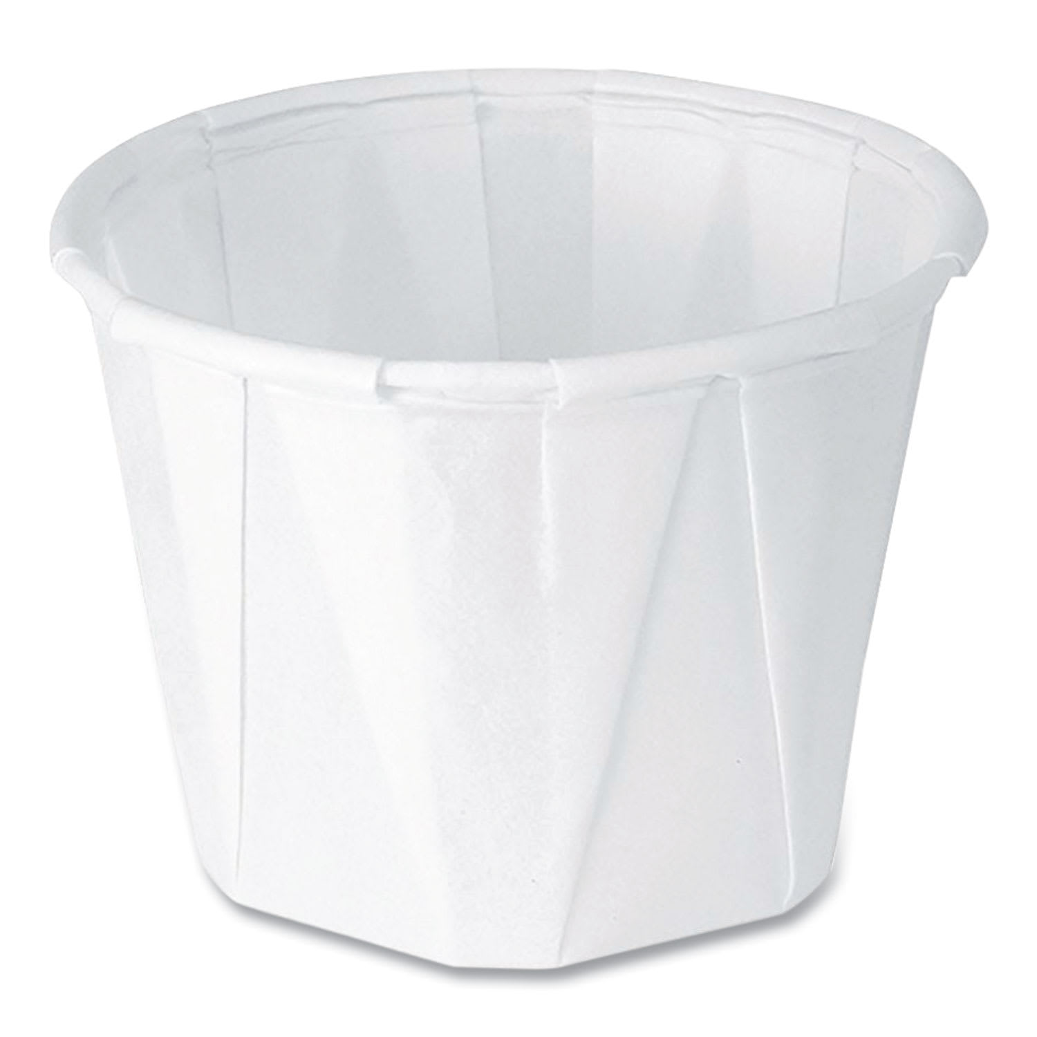 SOLO SCC100 Paper Portion Cups, ProPlanet Seal, 1 oz, White, 250/Bag, 20 Bags/Carton