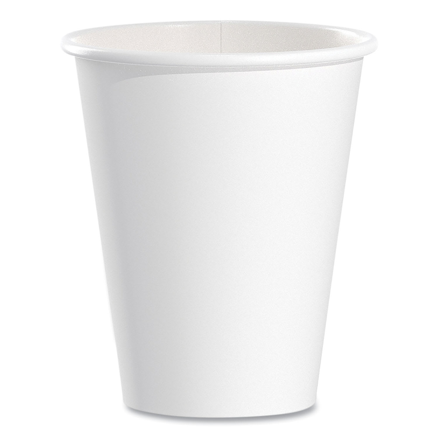 SOLO SCC378W2050 Single-Sided Poly Paper Hot Cups, 8 Oz, White, 50/bag, 20 Bags/carton