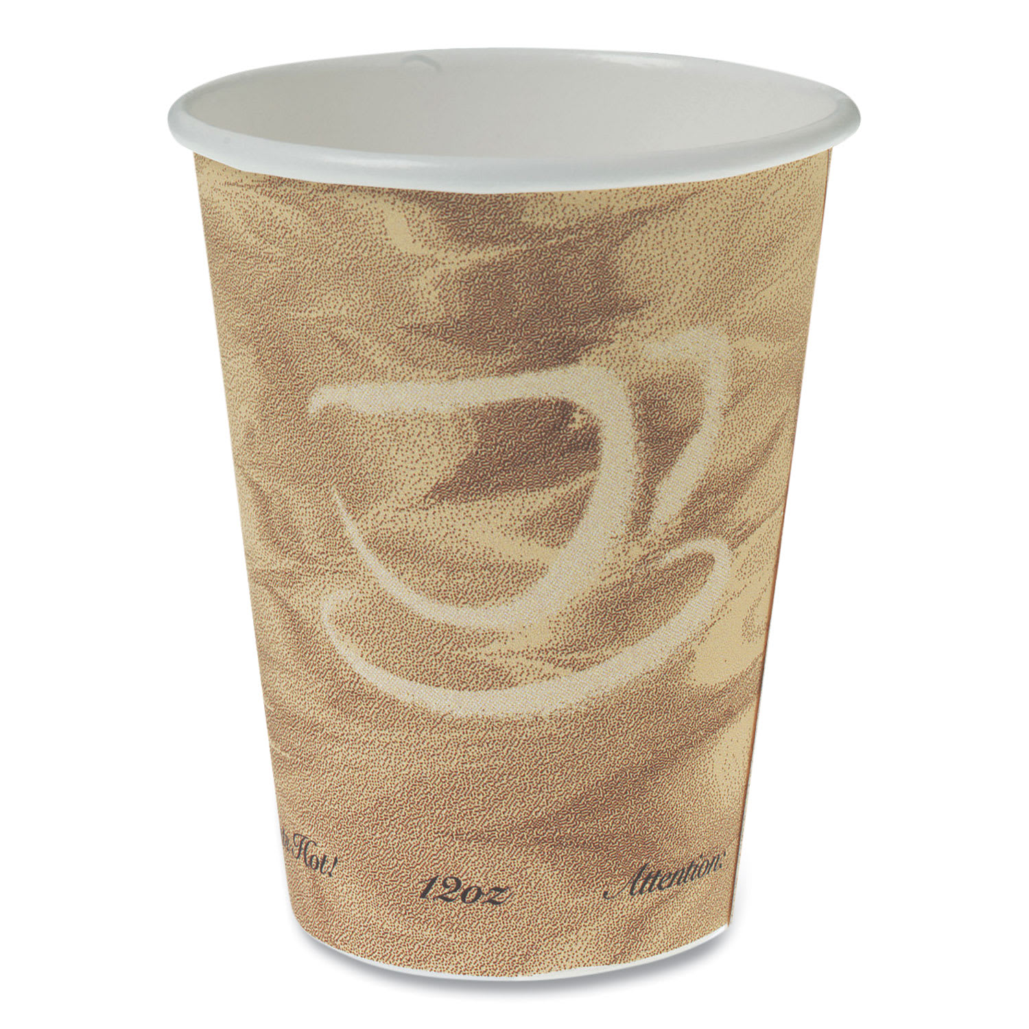 SOLO SCC412MSN Mistique Polycoated Hot Paper Cups, 12 oz, Brown, 50/Sleeve, 20 Sleeves/Carton