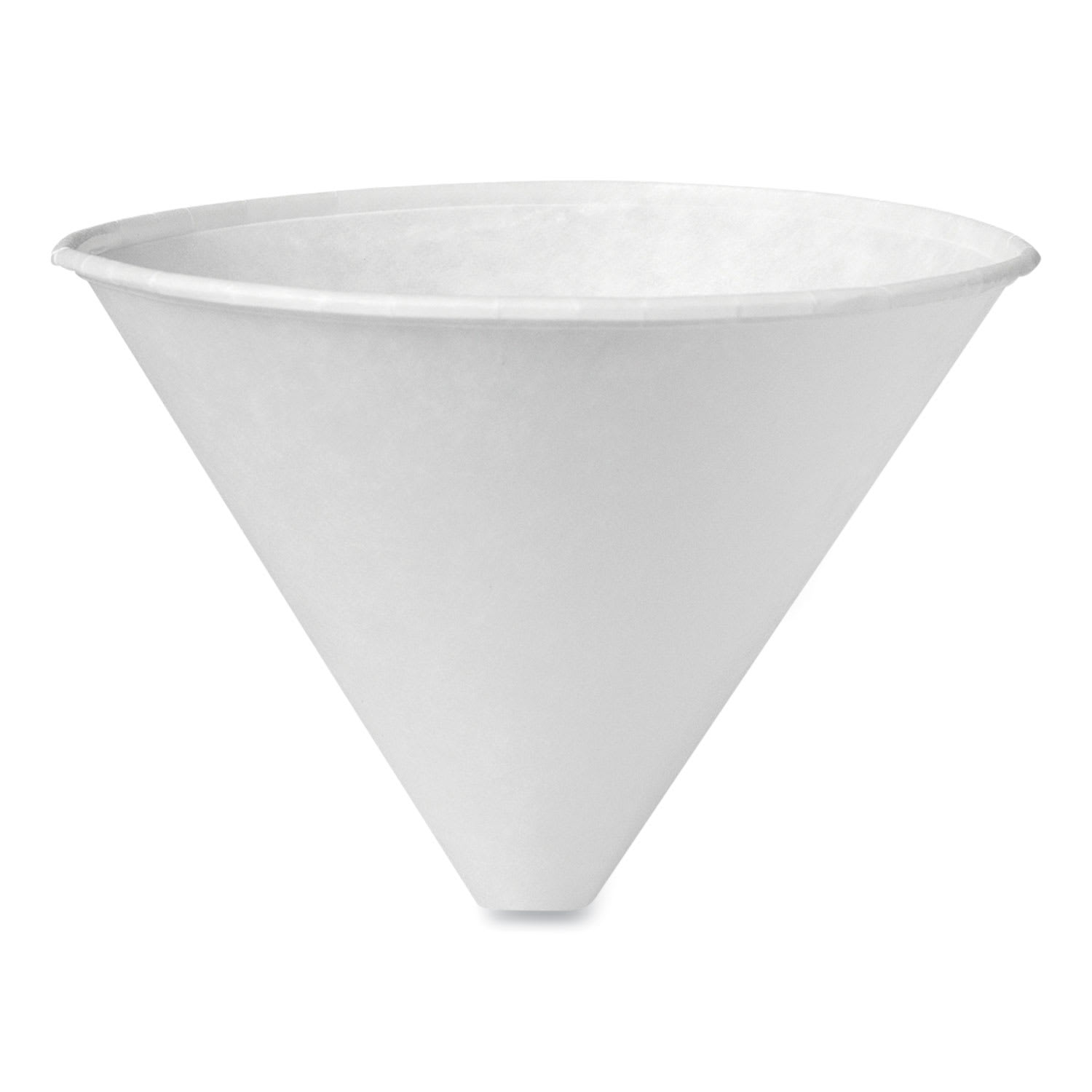 SOLO SCC6SRX Bare Eco-Forward Treated Paper Funnel Cups, ProPlanet Seal, 6 oz, White, 250/Bag, 10/Carton