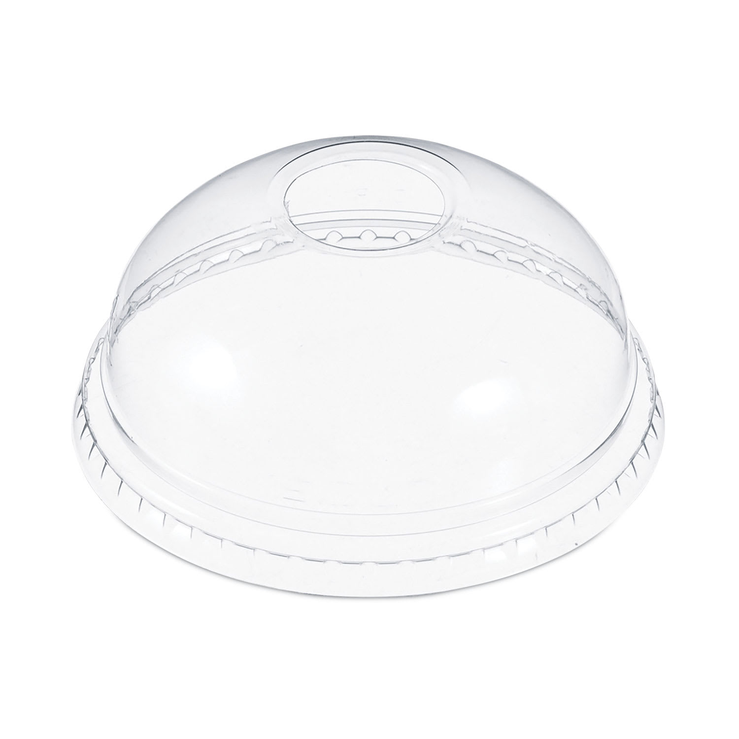 SOLO SCCDLR16 Dome-Top Cold Cup Lids, Fits 12 oz to 24 oz Cold Cups, Plastic, Clear, 1,000/Carton