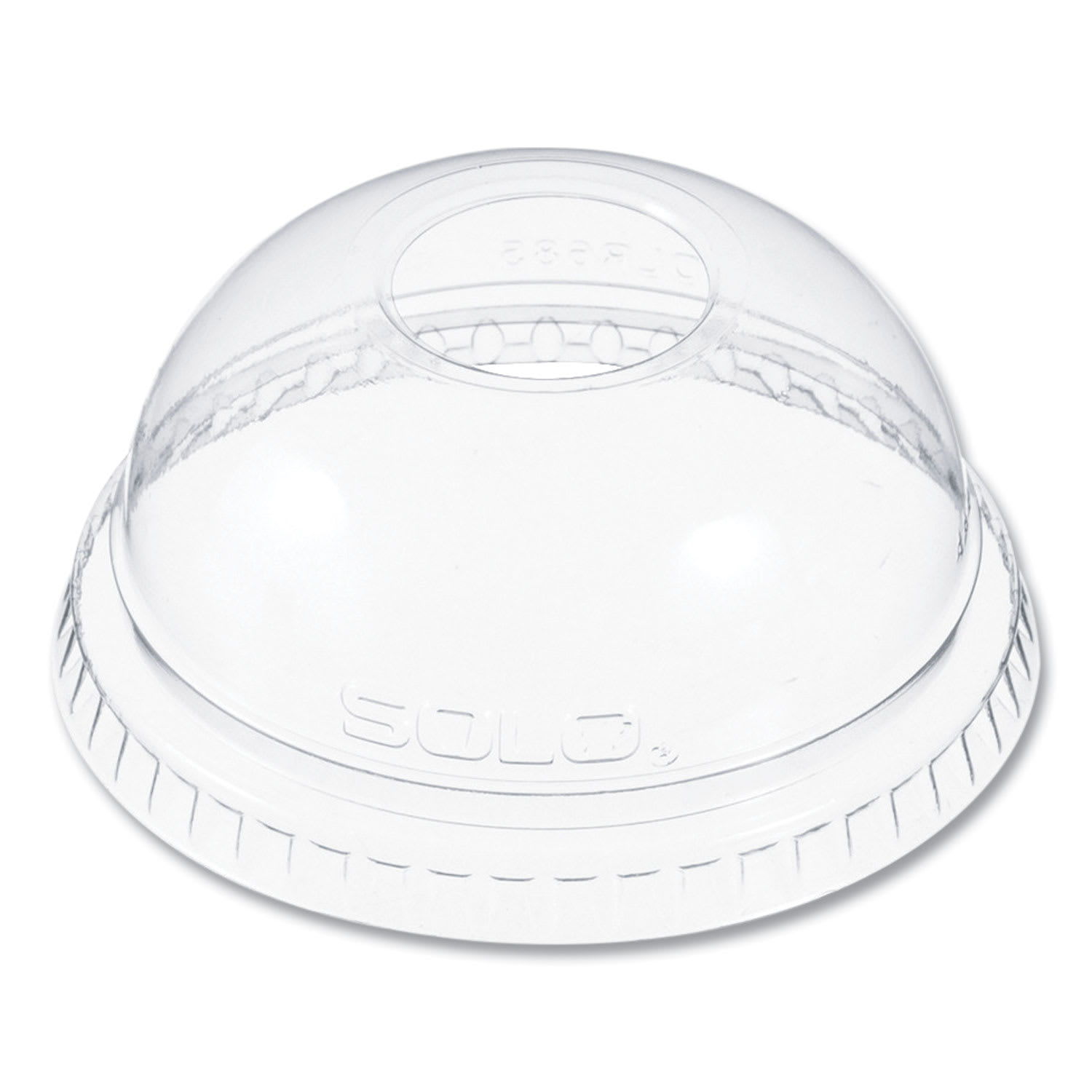Dart SCCDLR685 Plastic Dome Lid, Fits 7 oz Cold Cups, Clear, 2,500/Carton