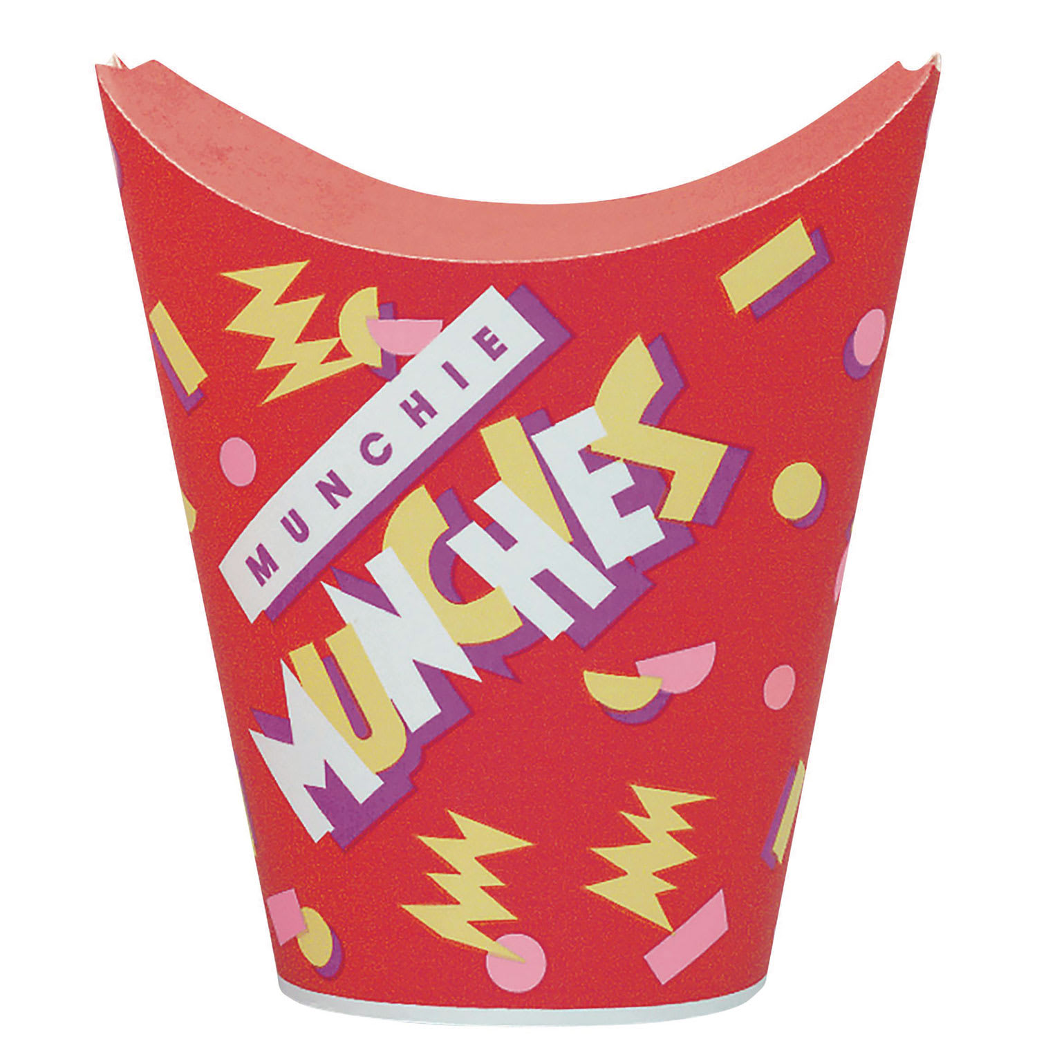 SOLO SCCGF90 Grease-Resistant Paper Munchie Cup Containers, ProPlanet Seal, 9 oz, 3.44" Diameter x 7.23" h, Munchies Design, 500/Carton