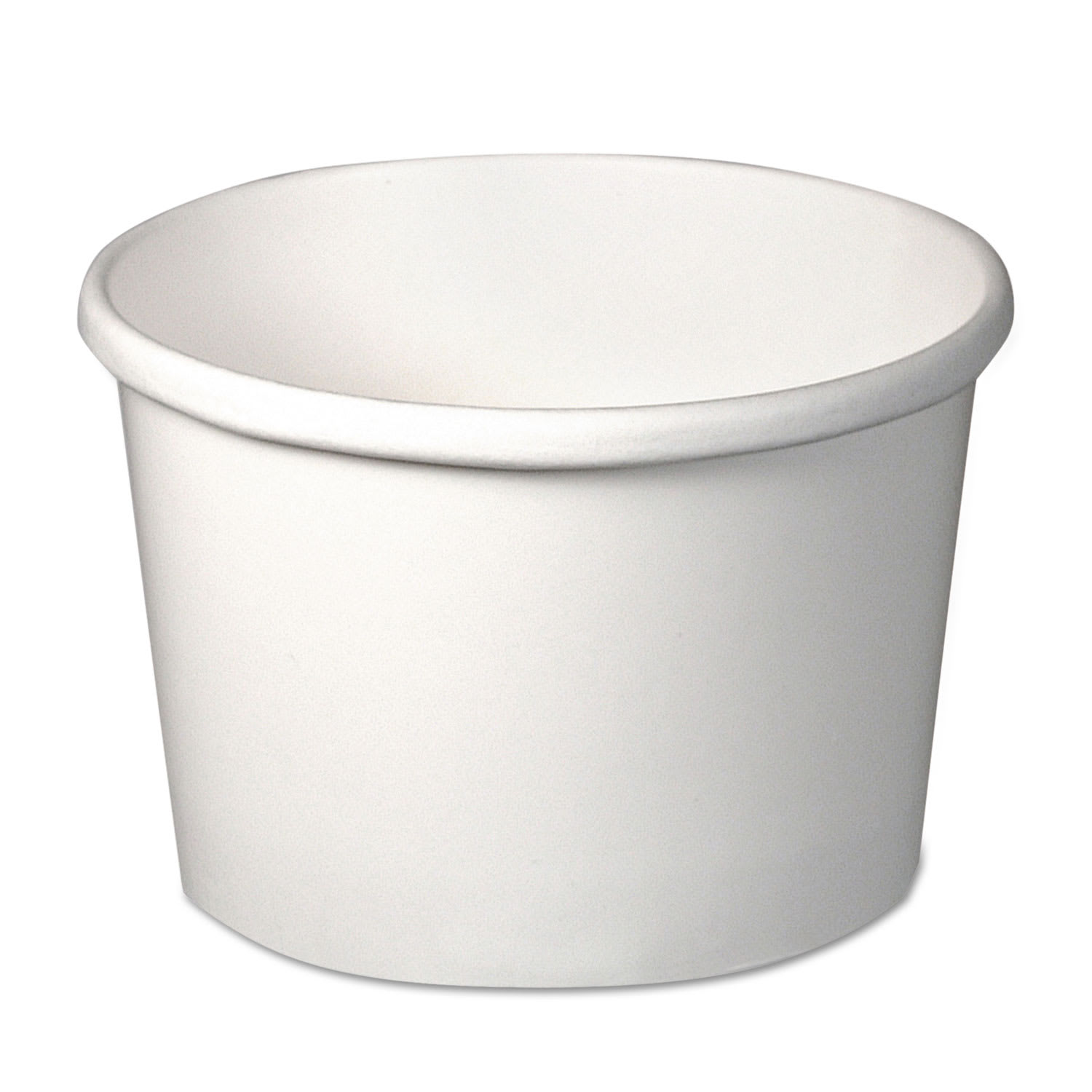 SOLO SCCHS4085WH Flexstyle Double Poly Paper Containers, 8 oz, White, Paper, 25/Pack, 20 Packs/Carton