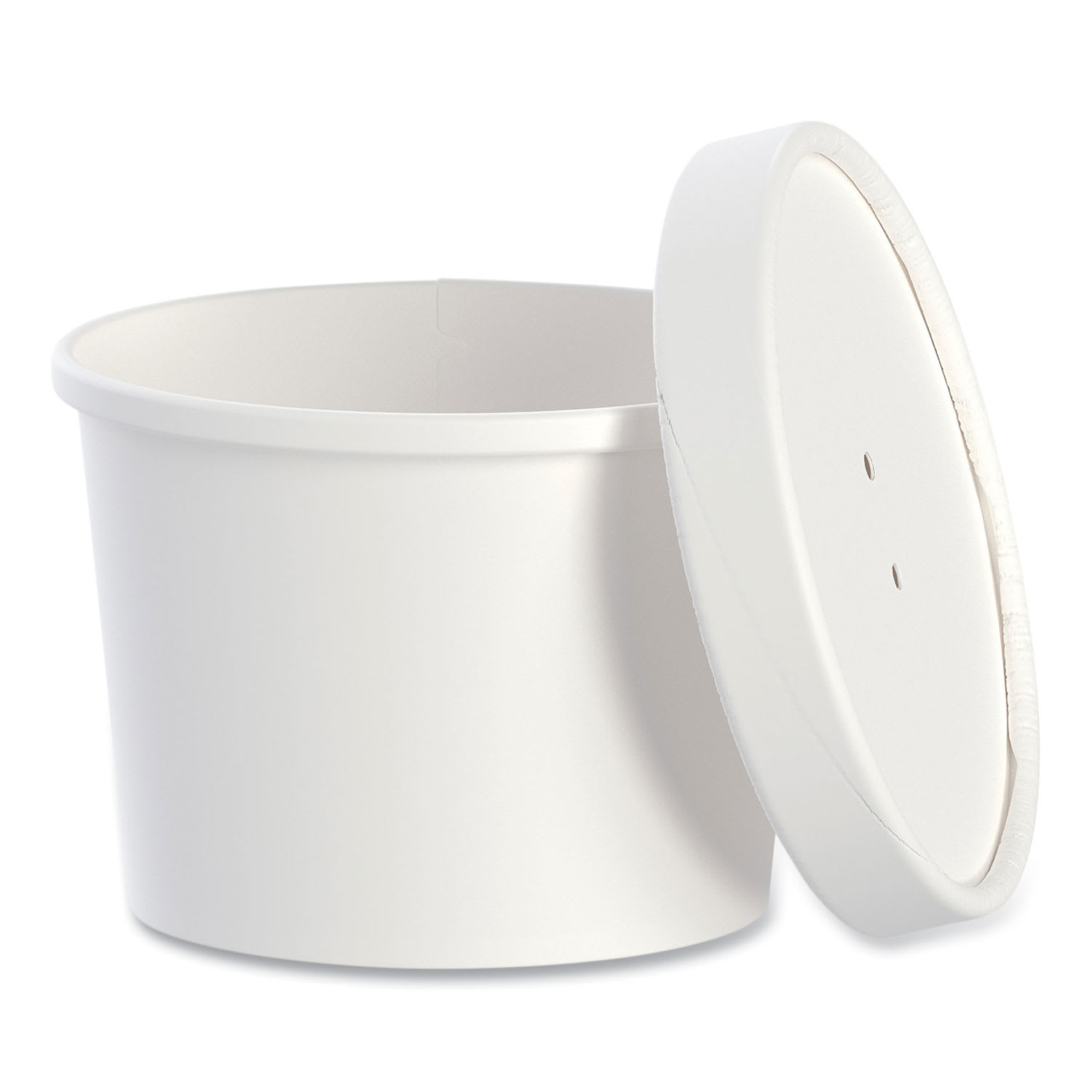 SOLO SCCKHSB12AWH Flexstyle Food Lid Container, 12.1 oz, 3.6" Diameter, White, Plastic, 250/Carton