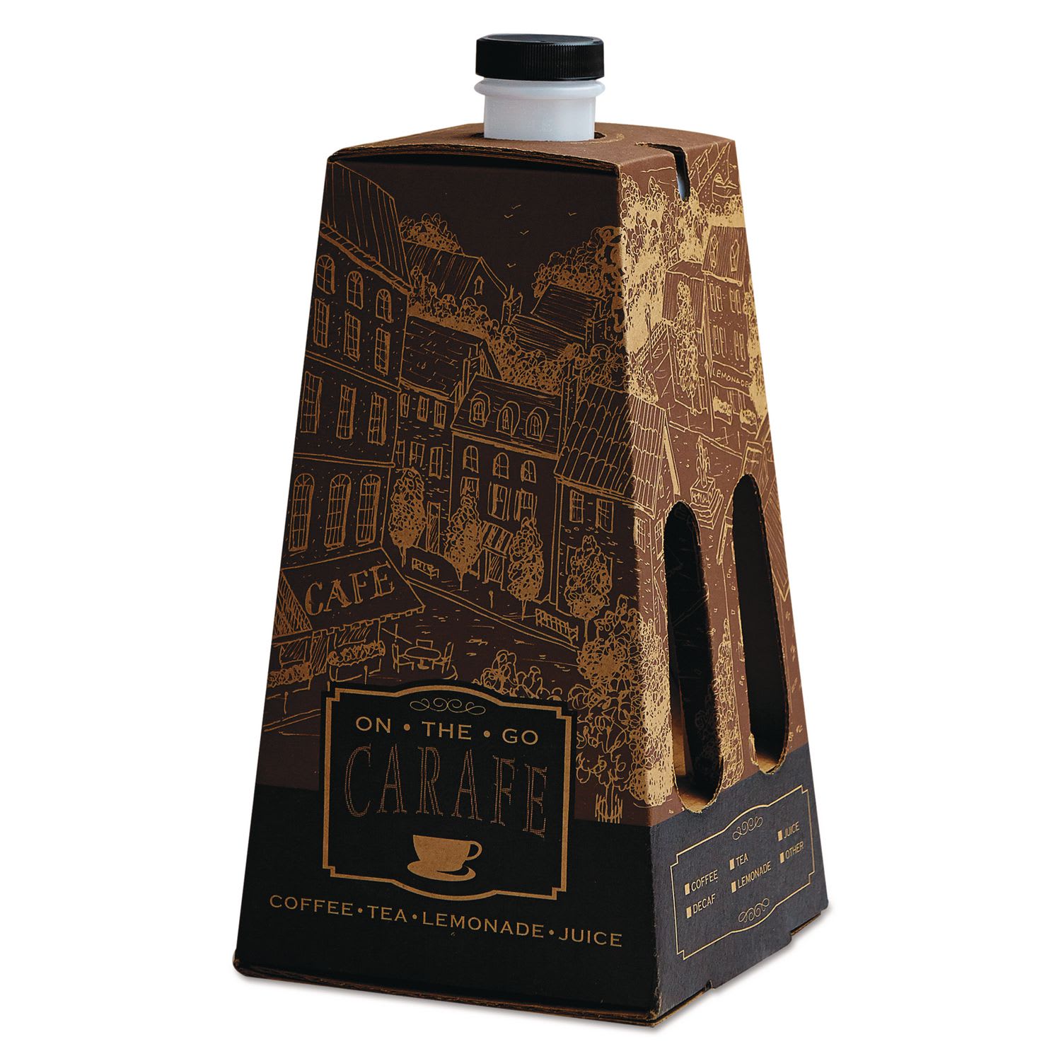 SCT SCH0196 On-The-Go Carafe, 96 Oz, Multicolor, 16/carton
