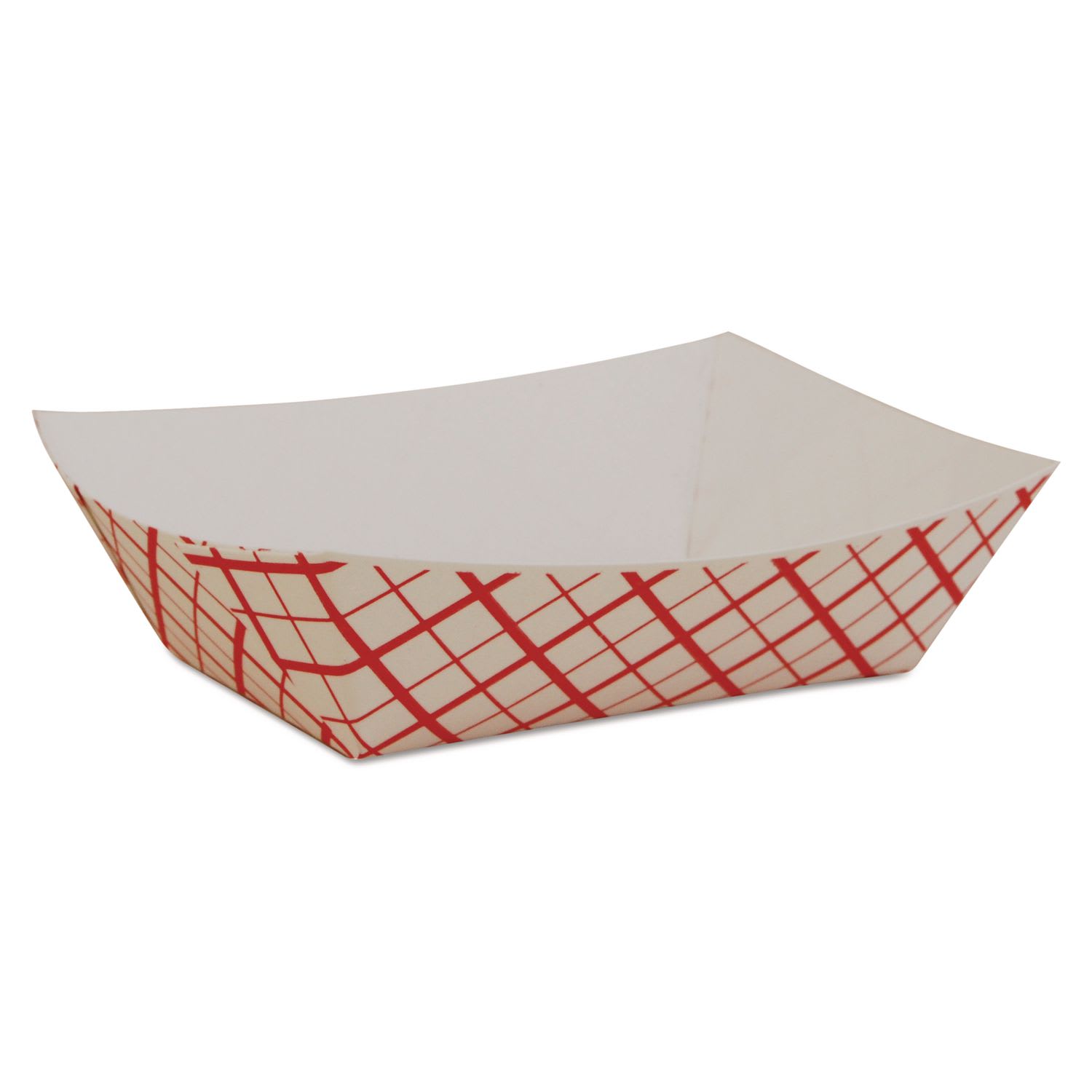 SCT SCH0409 Paper Food Baskets, 0.5 lb Capacity, 4.58 x 3.2 x 1.25, Red/White, Paper, 1,000/Carton