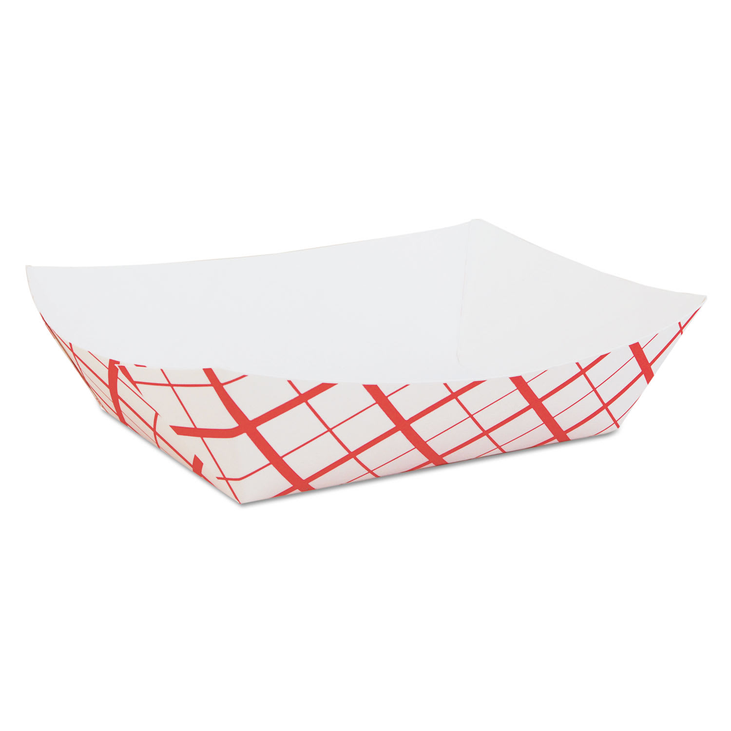 SCT SCH0429 Paper Food Baskets, 5 lb Capacity, 8.48 x 5.86 x 2.09, Red/White, Paper, 500/Carton