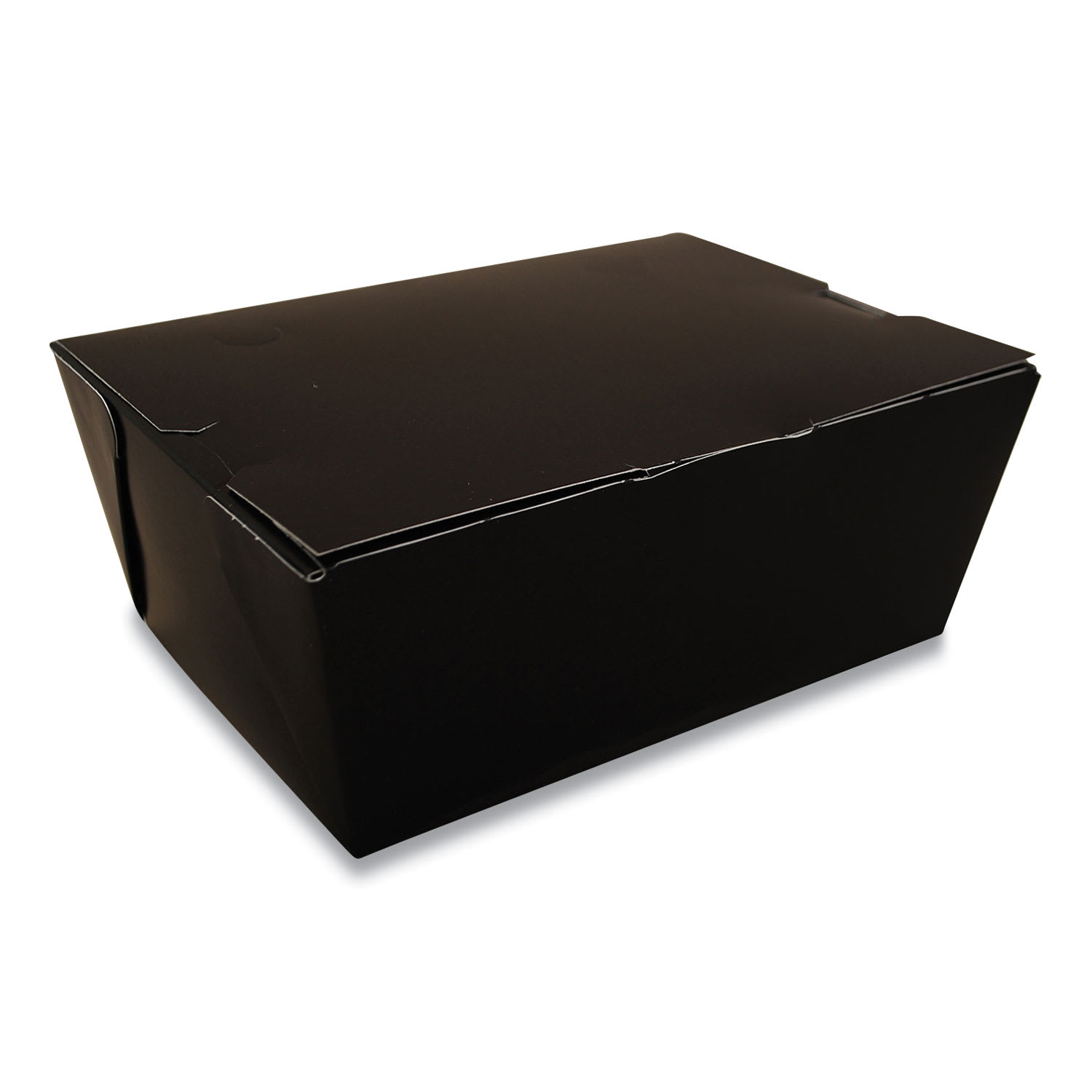 SCT SCH0754 ChampPak Carryout Boxes, 7.75 x 5.5 x 3.5, Black, Paper, 160/Carton