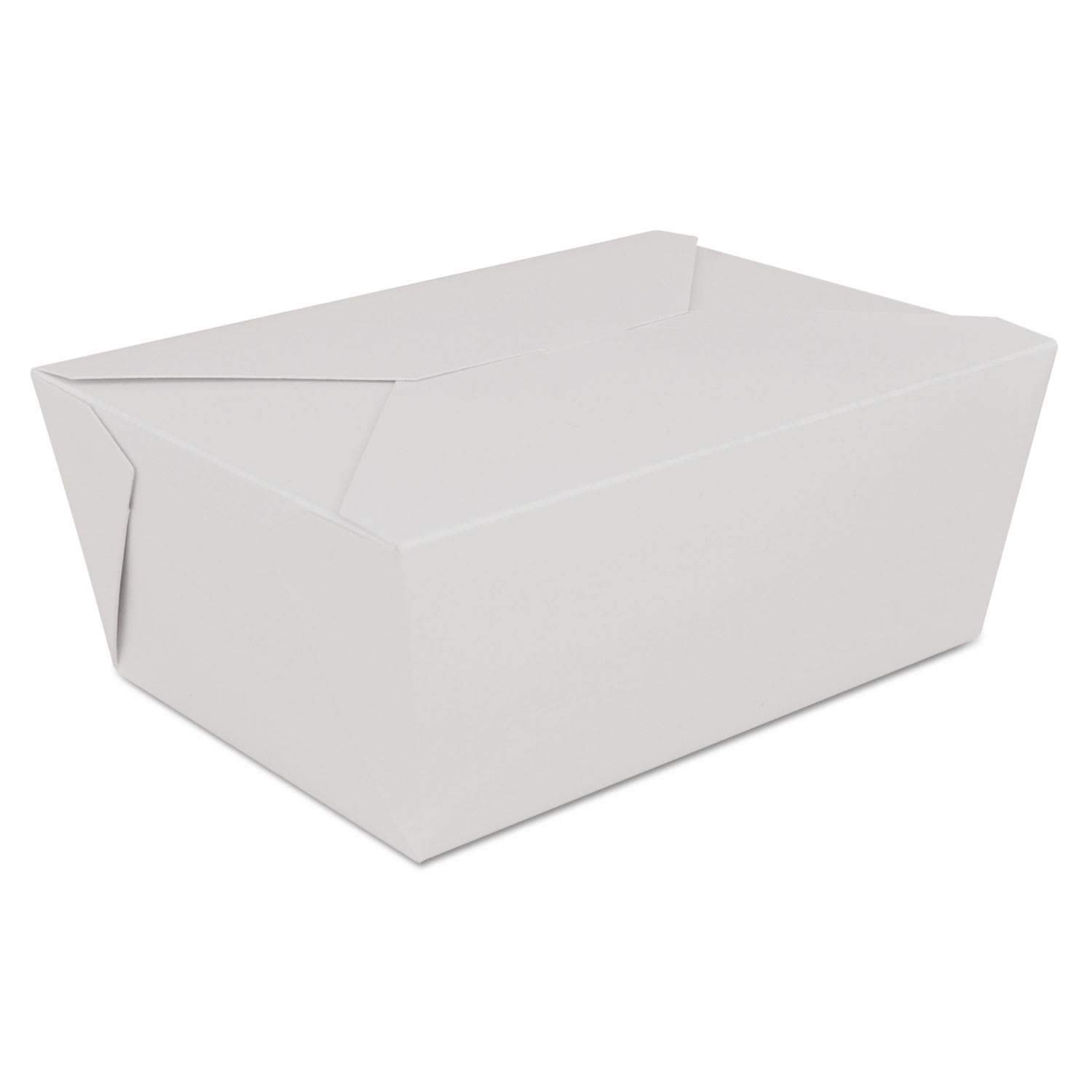 SCT SCH0774 ChampPak Retro Carryout Boxes, #4, 7.75 x 5.5 x 3.5, White, Paper, 160/Carton