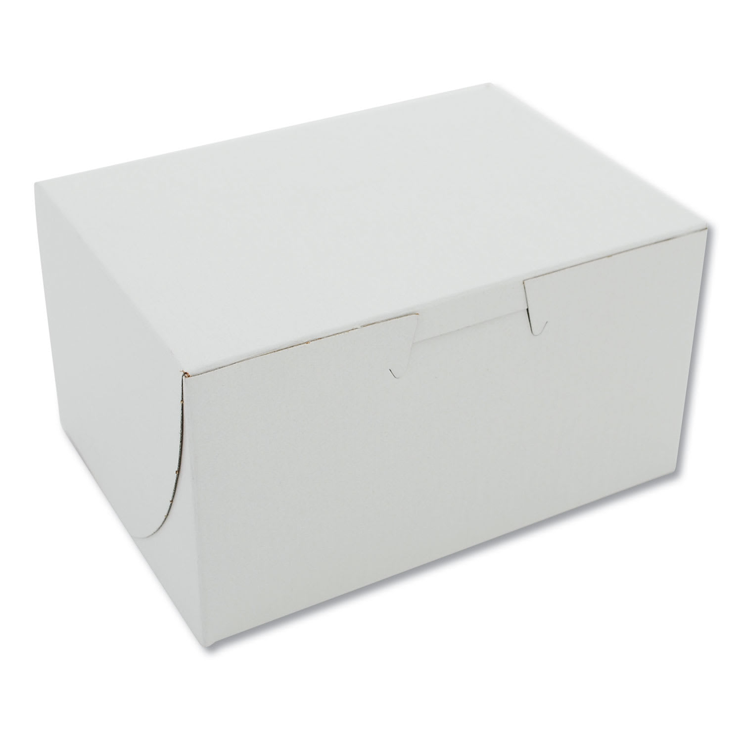 SCT SCH0900 White One-Piece Non-Window Bakery Boxes, 4 x 2 x 5.5, White, Paper, 250/Carton