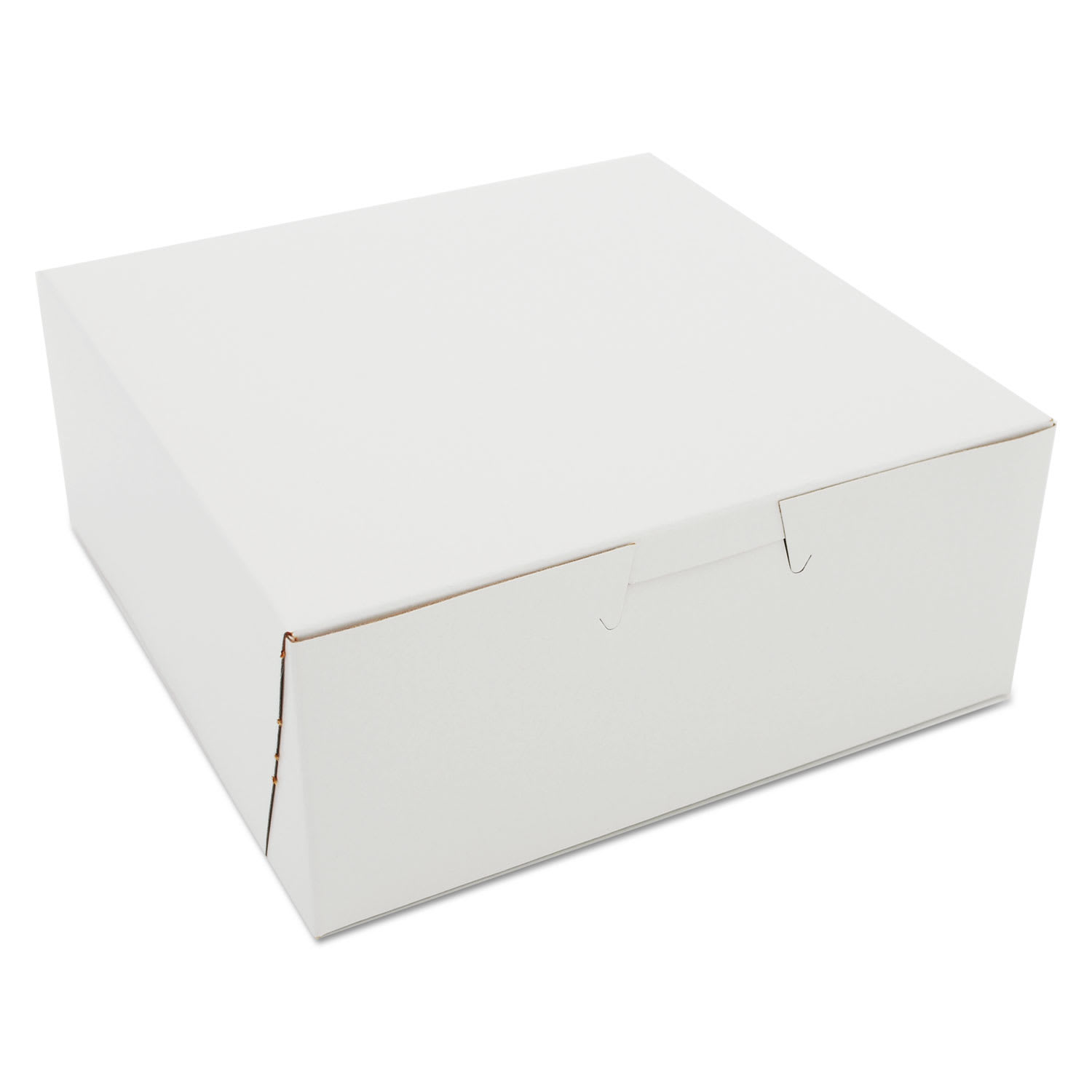 SCT SCH0901 White One-Piece Non-Window Bakery Boxes, 6 x 6 x 2.5, White, Paper, 250/Carton