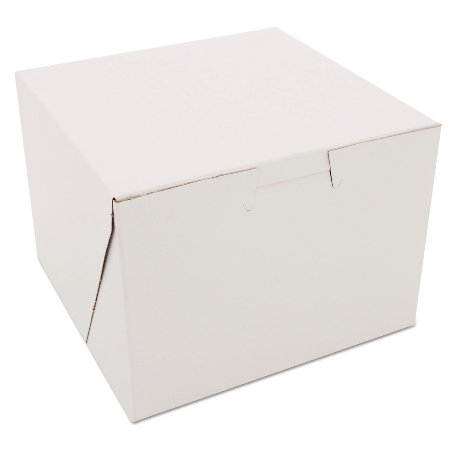 SCT SCH0902 White One-Piece Non-Window Bakery Boxes, 5.5 x 5.5 x 4, White, Paper, 250/Carton
