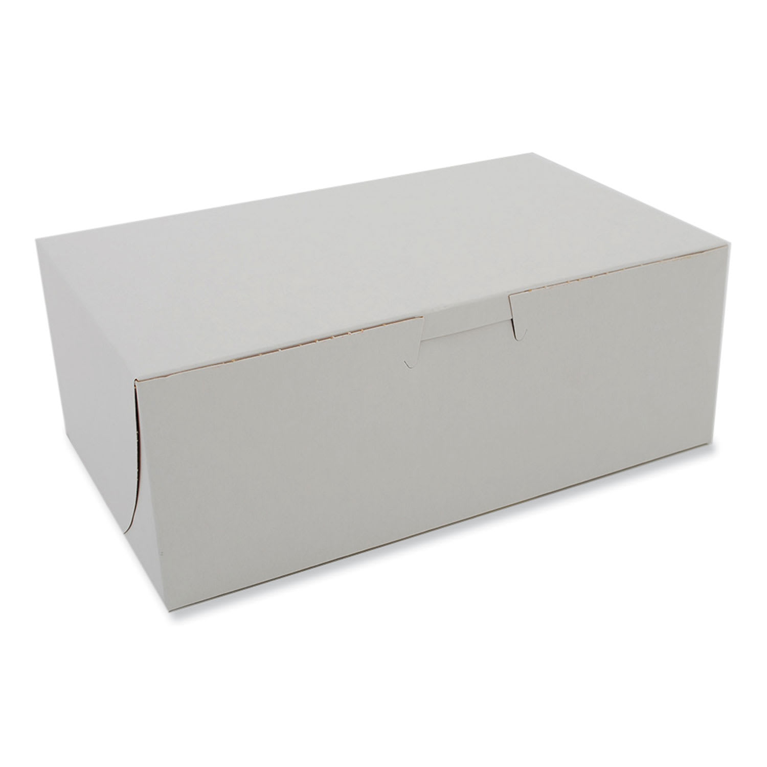SCT SCH0925 White One-Piece Non-Window Bakery Boxes, 8 x 3 x 5, White, Paper, 250/Bundle