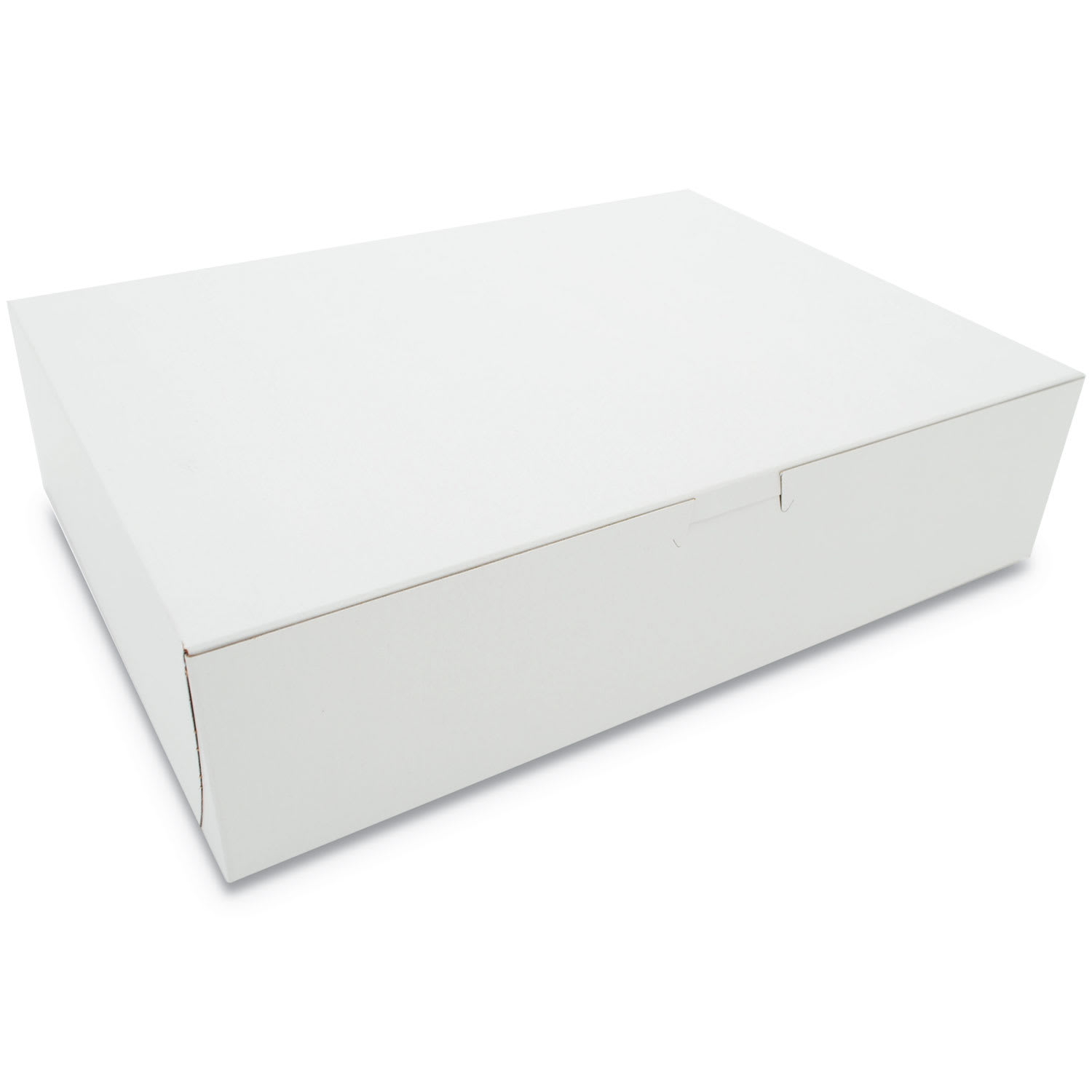 SCT SCH0983 White One-Piece Non-Window Bakery Boxes, 12 x 9 x 3, White, Paper, 200/Carton