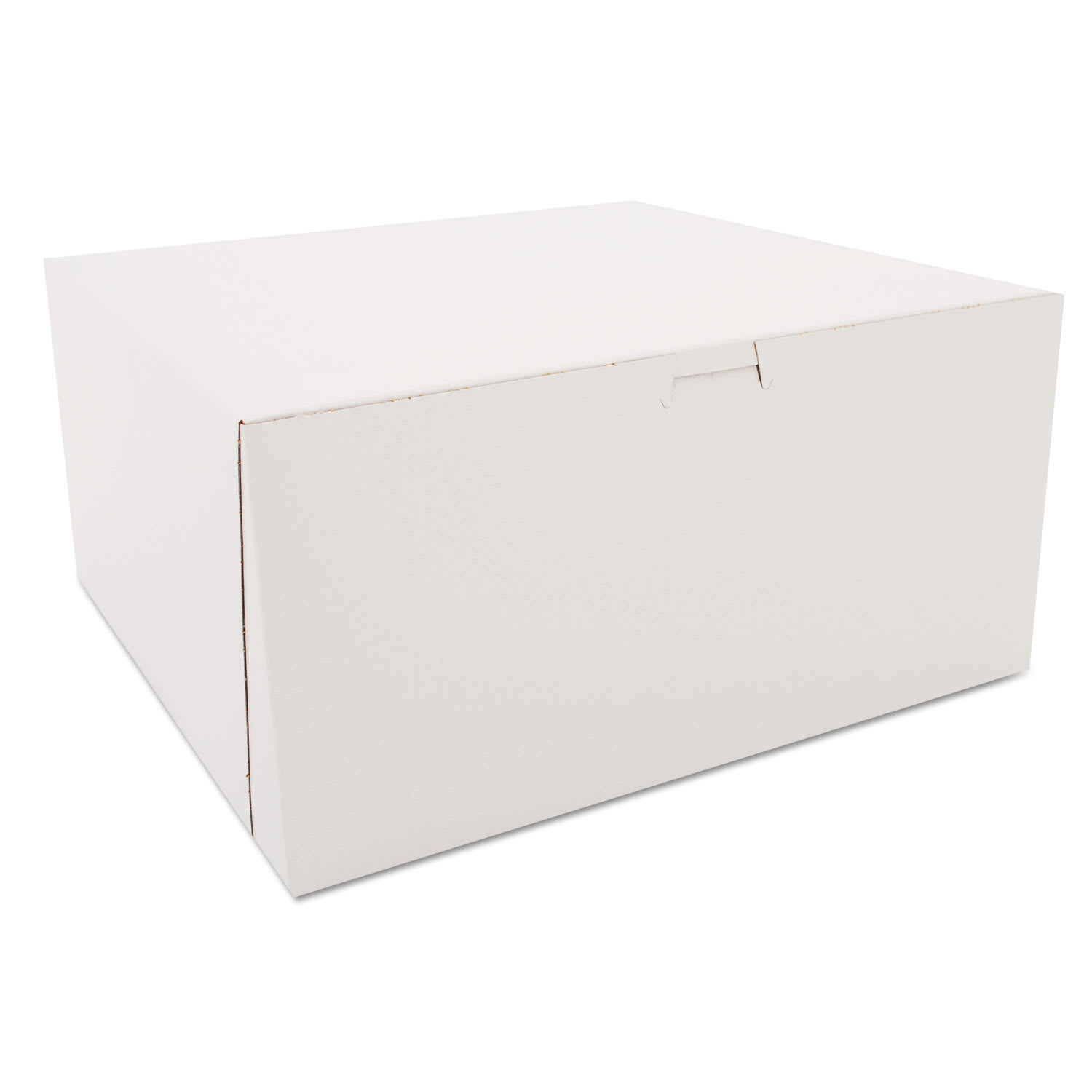 SCT SCH0989 White One-Piece Non-Window Bakery Boxes, 12 x 12 x 6, White, Paper, 50/Carton