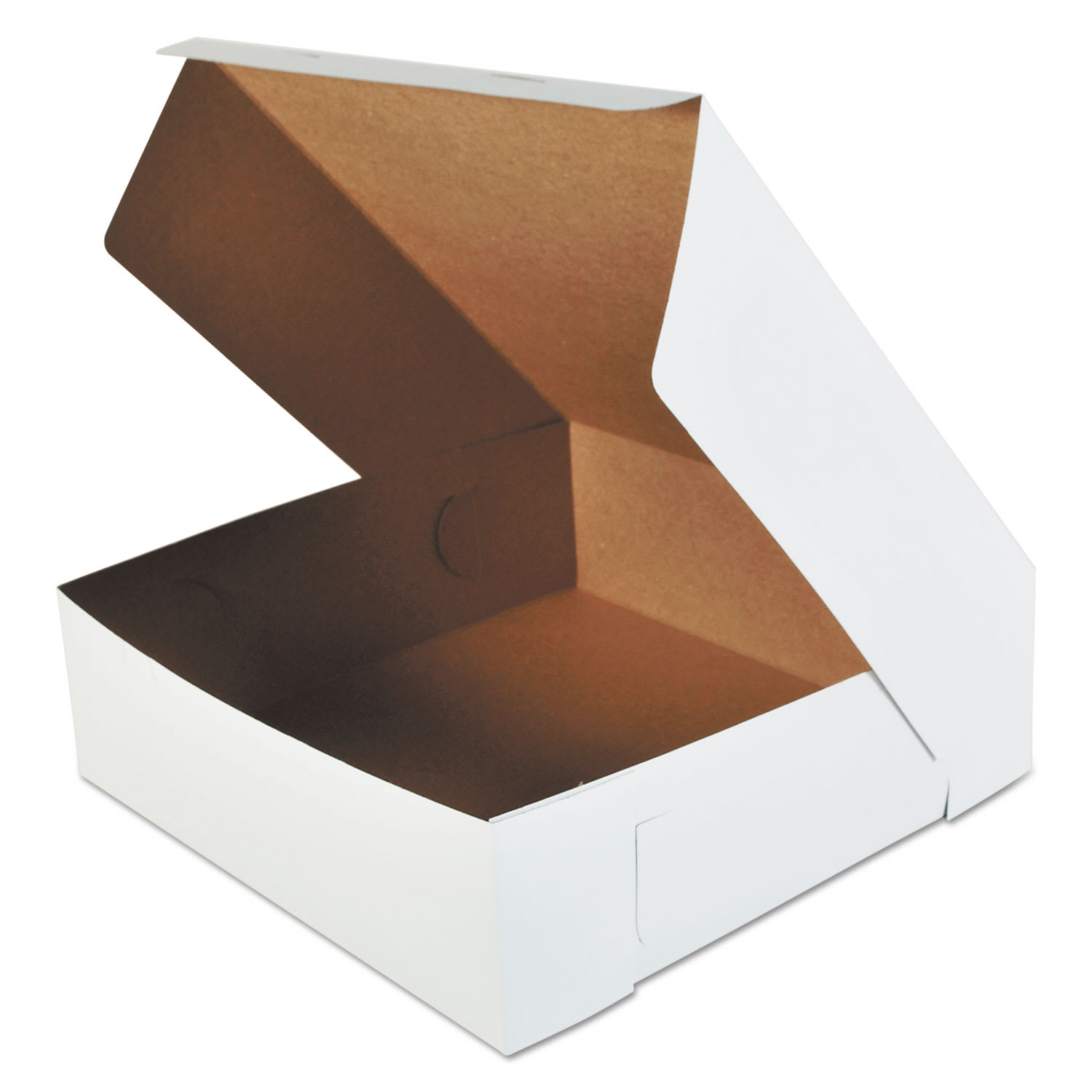 SCT SCH0995 White One-Piece Non-Window Bakery Boxes, 16 x 16 x 5, White, Paper, 50/Carton