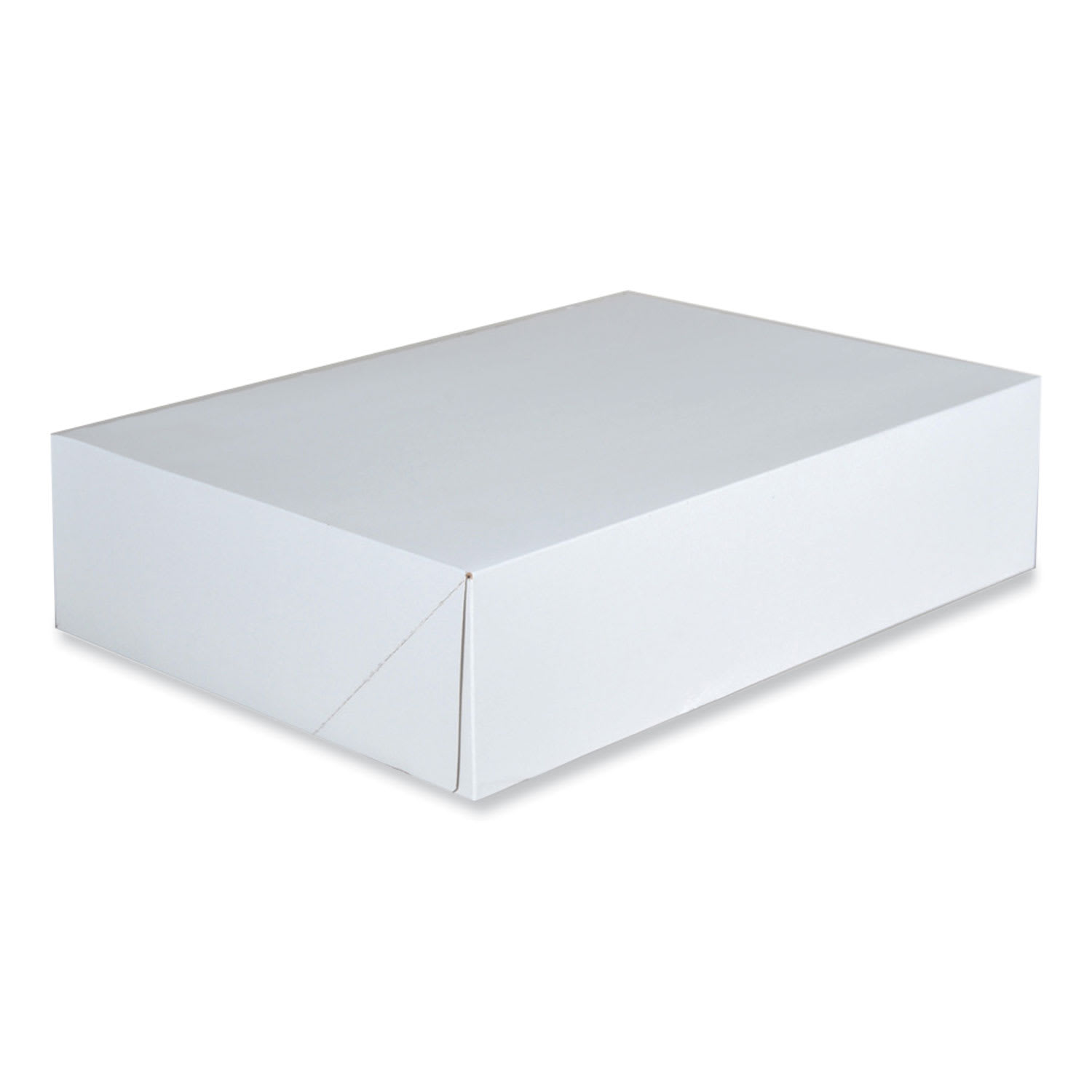 SCT SCH1217 Clay-Coated Donut Boxes, 14 x 10 x 3.5, White, Paper, 125/Carton
