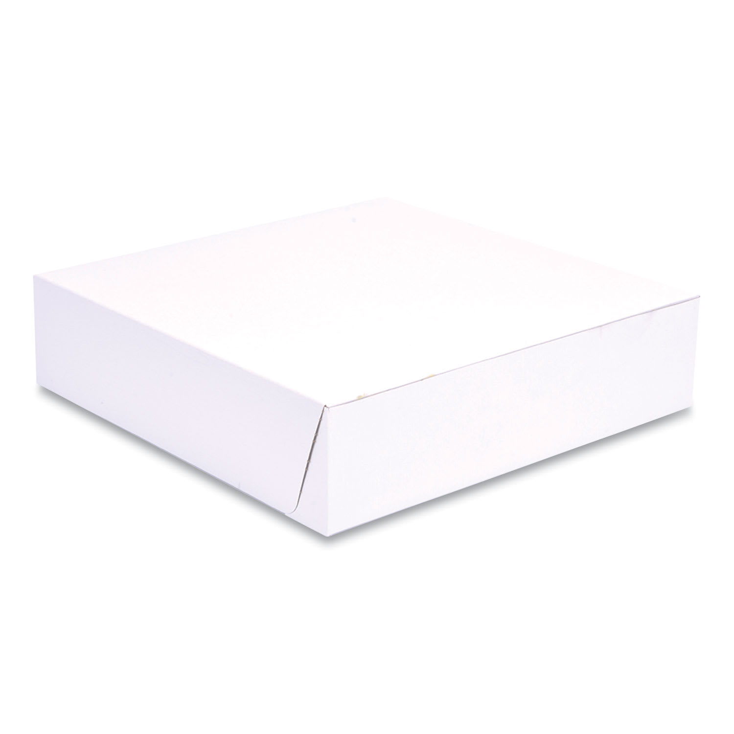SCT SCH1569 White One-Piece Non-Window Bakery Boxes, 10 x 10 x 2.5, White, Paper, 250/Bundle