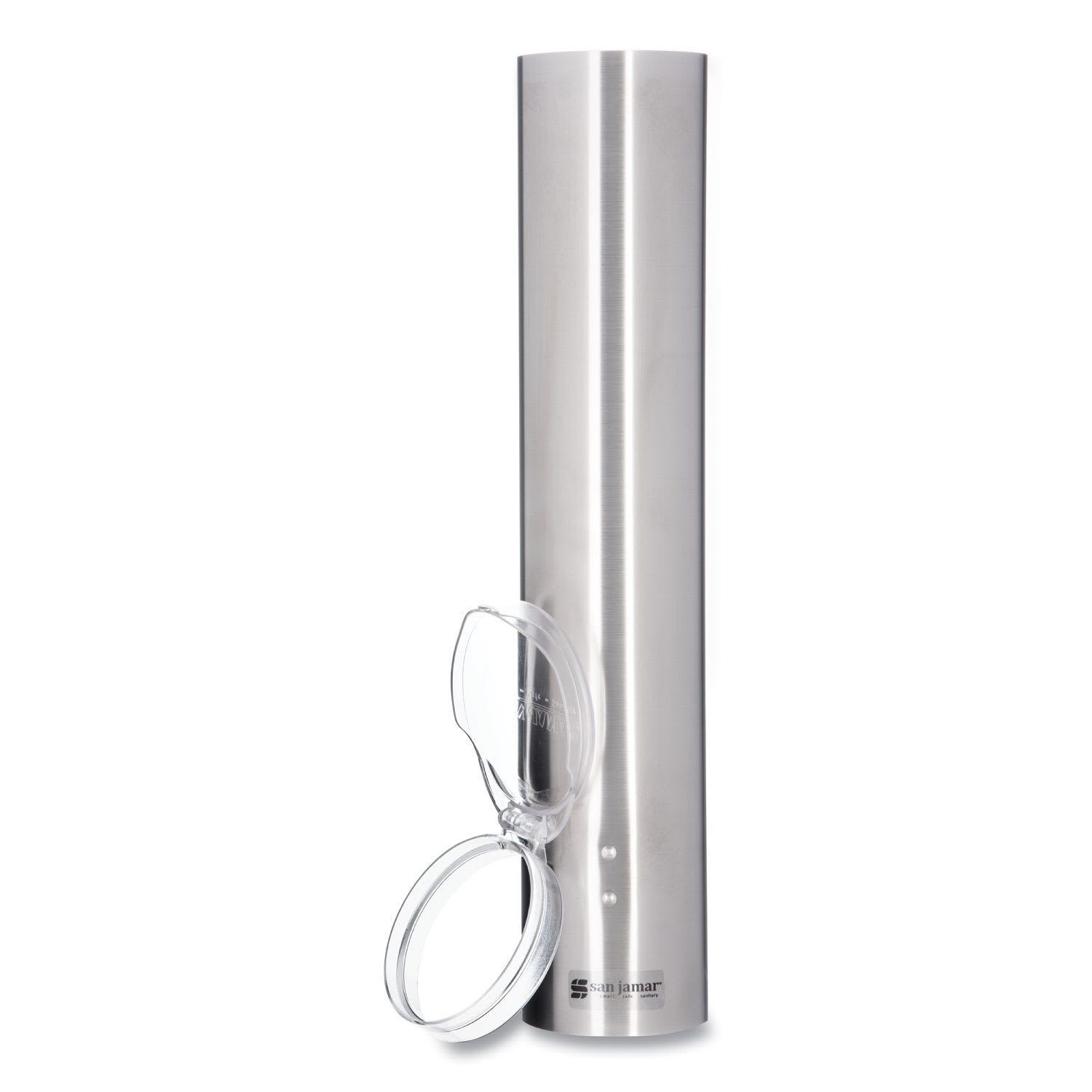San Jamar SJMC4150SS Small Pull-Type Water Cup Dispenser, For 5 Oz Cups, Stainless Steel