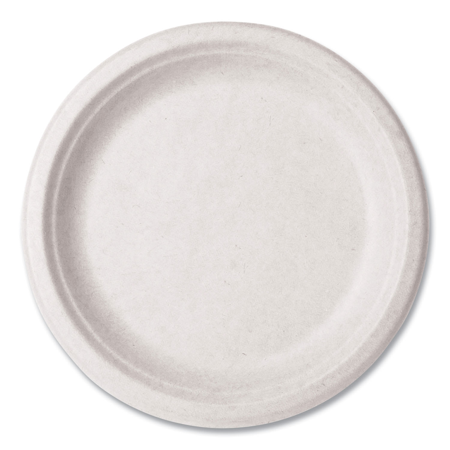 Vegware VEGVWP013NFA Nourish Molded Fiber Tableware, Compostable, Plate, Sugarcane, 9" dia, White, 500/Carton