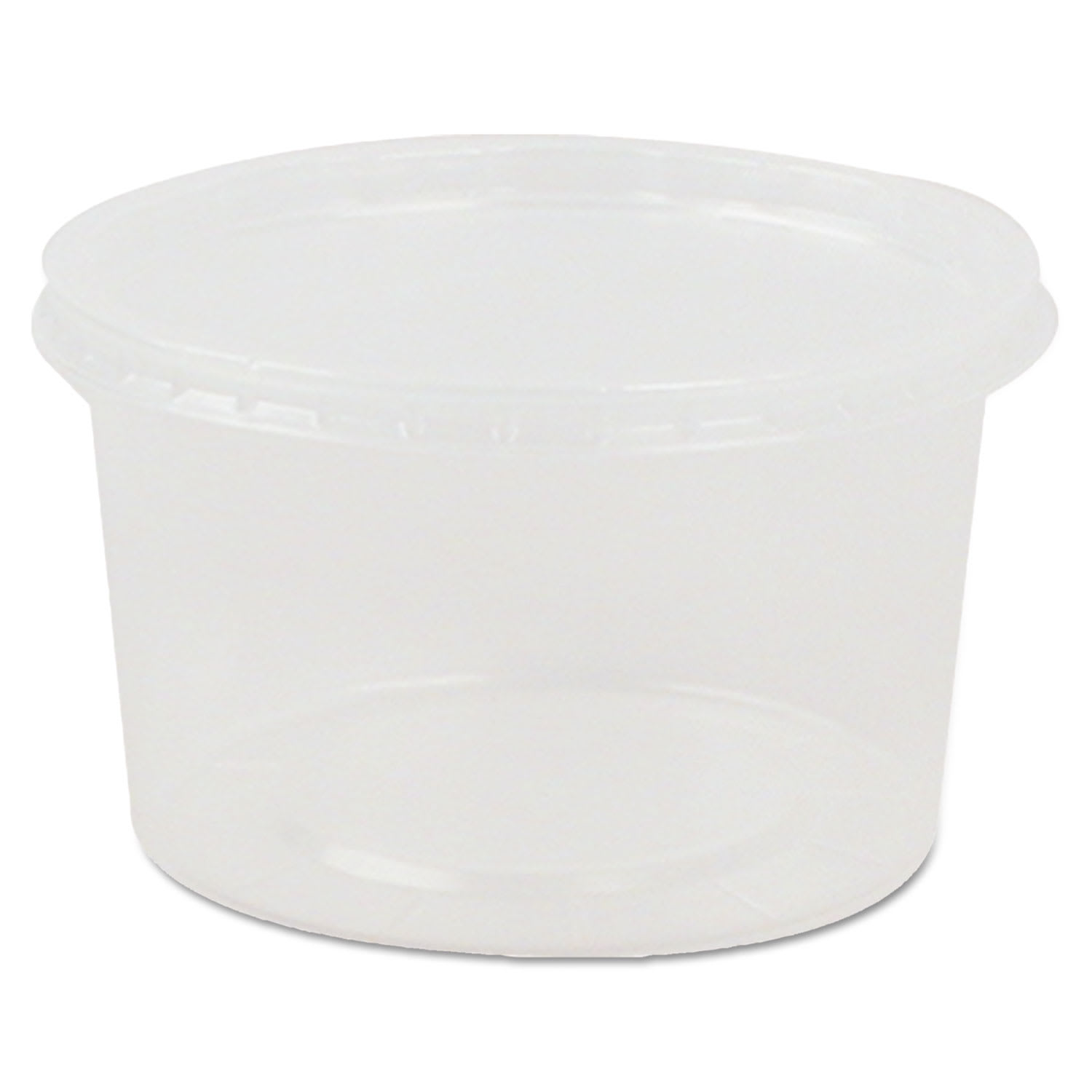 WNA WNAAPCOMBO08 Deli Containers and Lids, 8 oz, 4.56" Diameter x 1.09" h, Clear, Plastic, 250/Carton