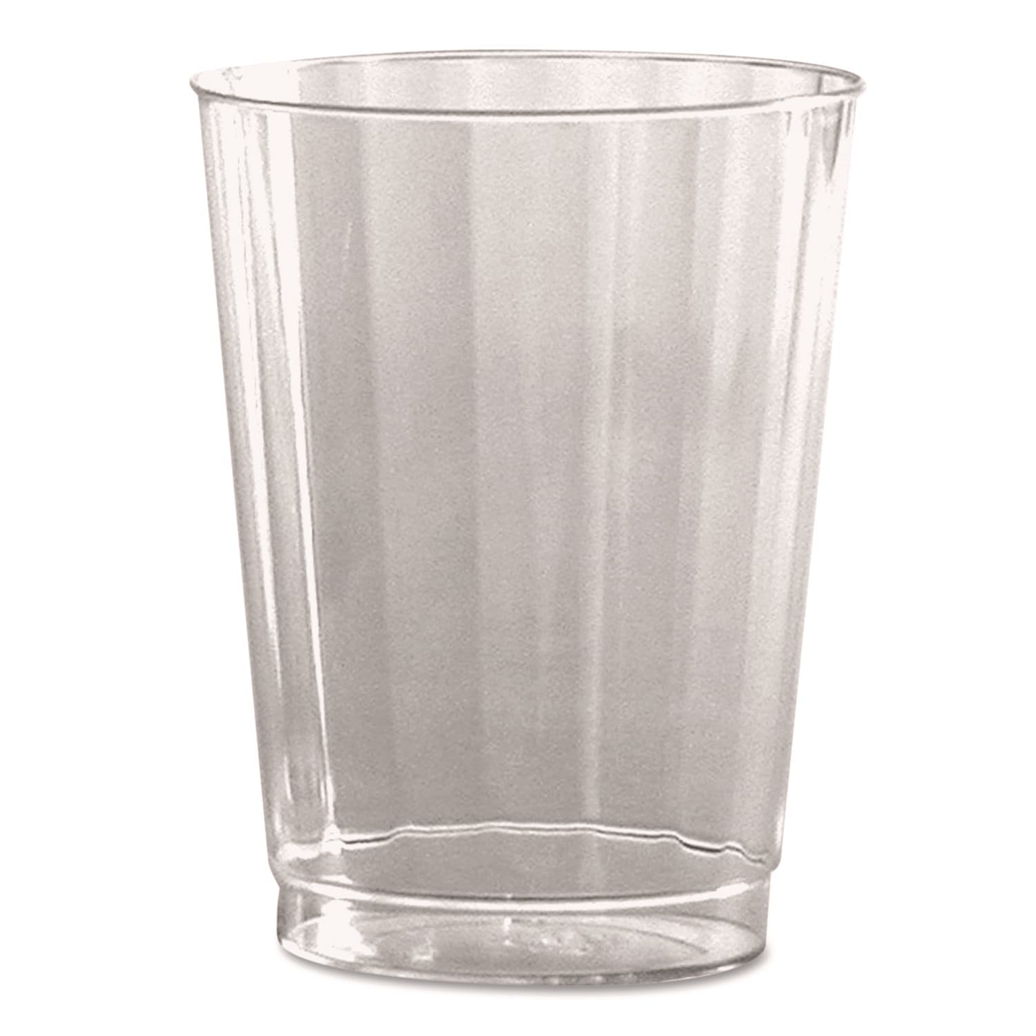 WNA WNACC10240 Classic Crystal Plastic Tumblers, 10 Oz, Clear, Fluted, Tall, 20/pack, 12 Packs/carton