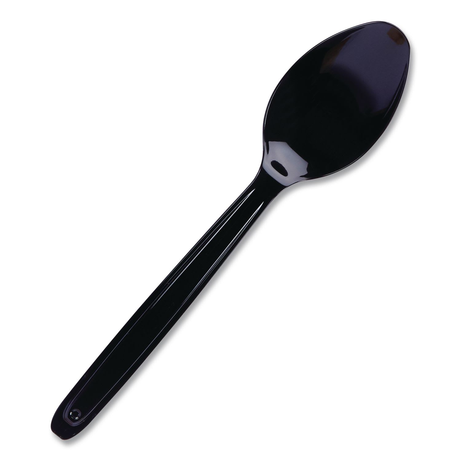 WNA WNACEASESP960BL Cutlery for Cutlerease Dispensing System, Mediumweight Spoon, Plastic, Black, 960/Box