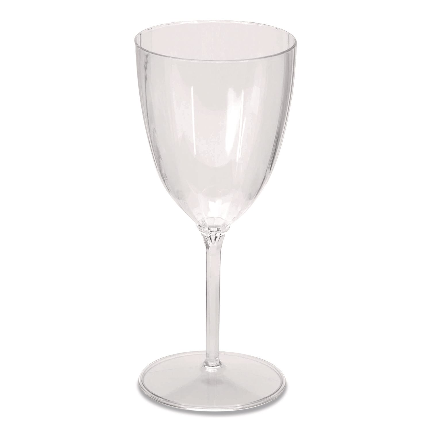 WNA WNACW6WINE Classicware One-Piece Stemware, 6 oz, Plastic, Clear, 100/Carton