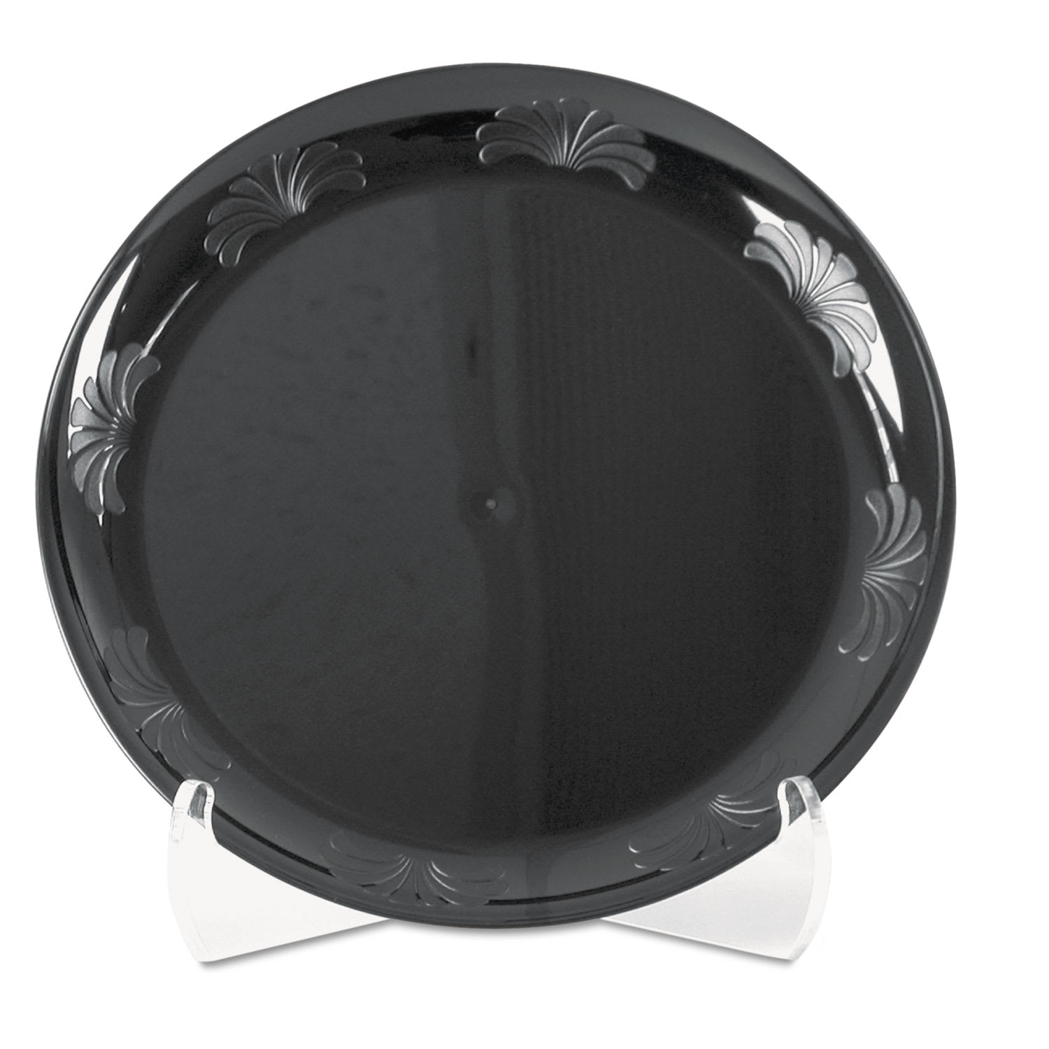 WNA WNADWP10144BK Designerware Plastic Dinnerware, Plates, 10.25" dia, Black, 10/Pack, 18 Packs/Carton