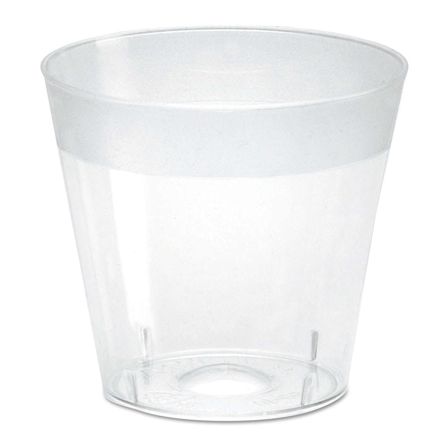 WNA WNASG10 Plastic Shot Glasses, 1 Oz, Clear, 100/pack, 25 Packs/carton