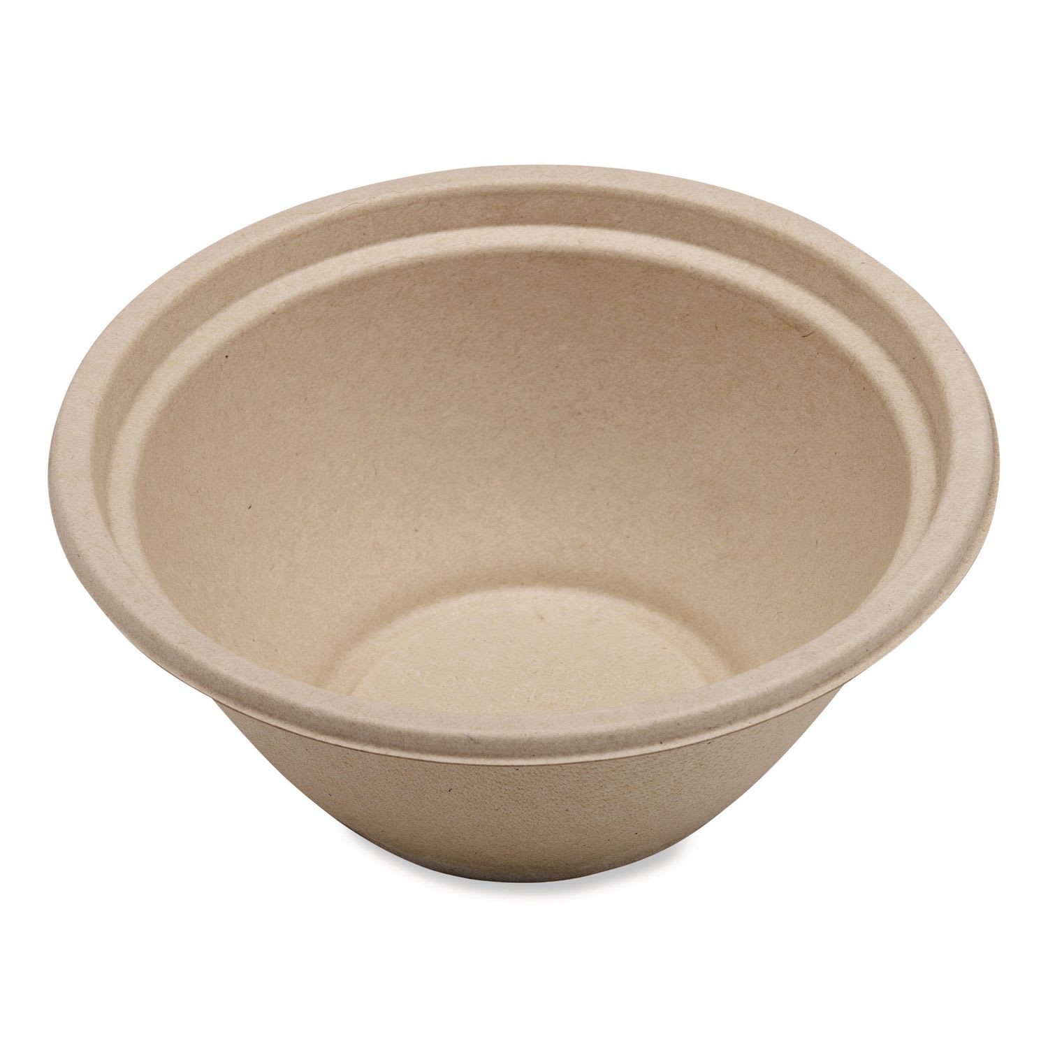 World Centric WORBOSCU32LFP Fiber Bowls, 32 oz, 7.4 x 7.4 x 3.2, Natural, Paper, 500/Carton