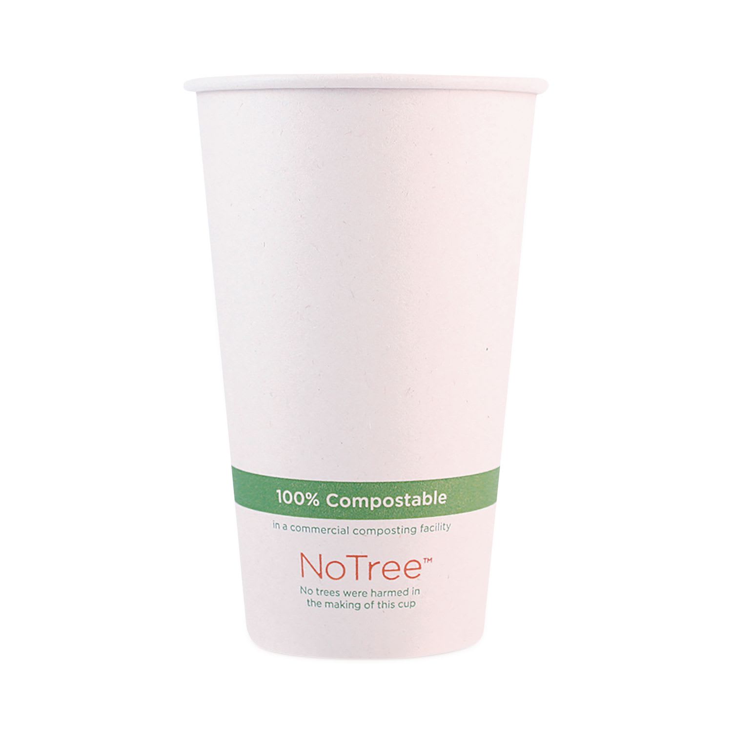 World Centric WORCUSU16 Notree Paper Hot Cups, 16 Oz, Natural, 1,000/carton
