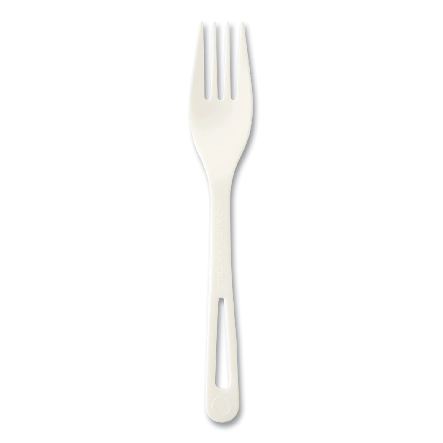 World Centric WORFOPS6DP Cutlery Dispenser Refills, Fork, Plastic, Light Beige, 100/Bag, 10 Bags/Carton