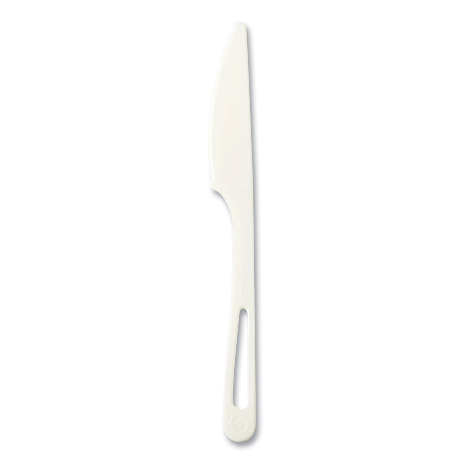 World Centric WORKNPS6DP Cutlery Dispenser Refills, Knife, Plastic, Light Beige, 100/Bag, 10 Bags/Carton